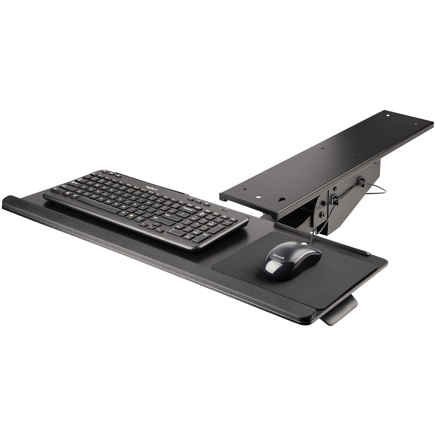 StarTech Full Motion Adjustable Under-Desk Keyboard Tray - Silver