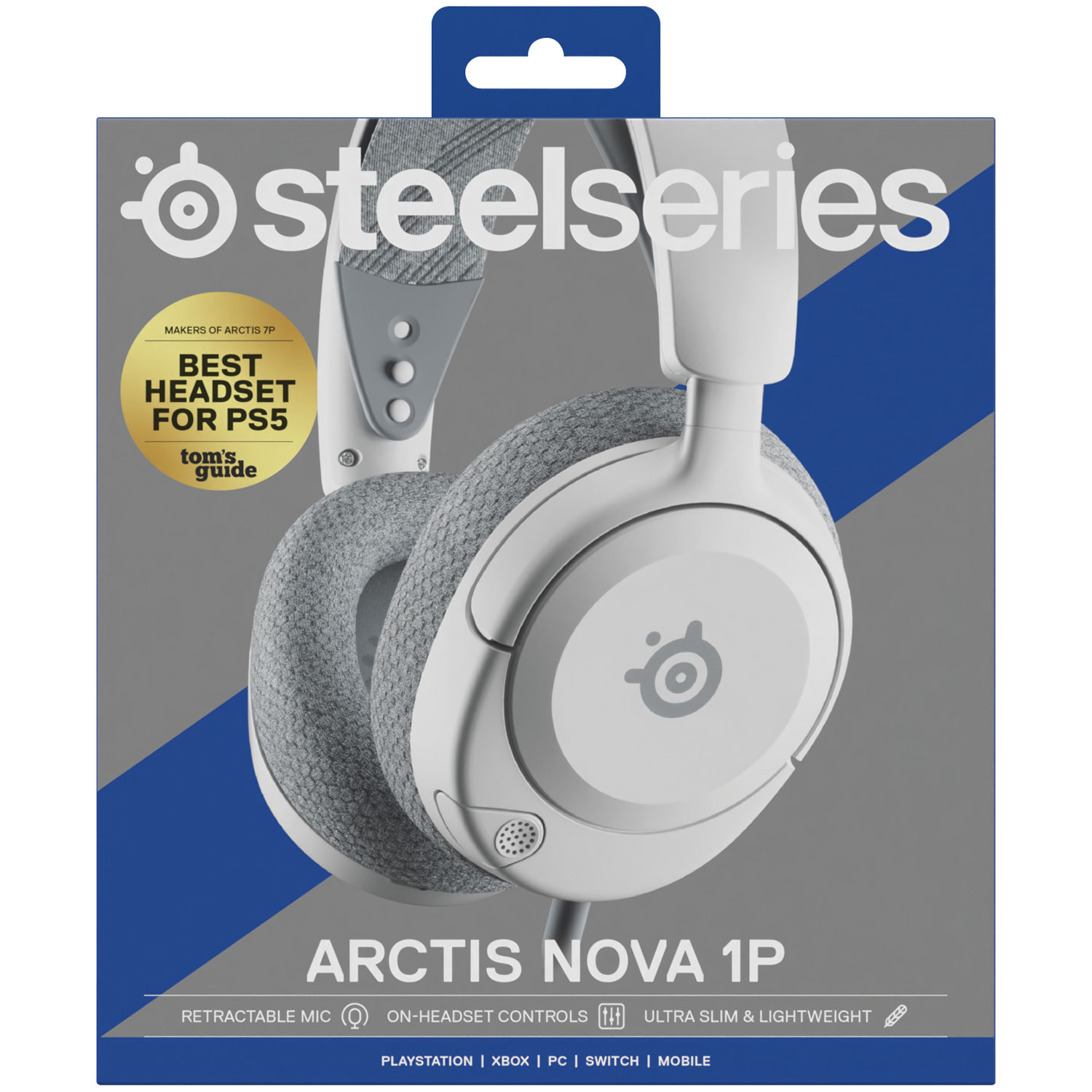 SteelSeries Arctis Nova 1P Gaming Headset - White