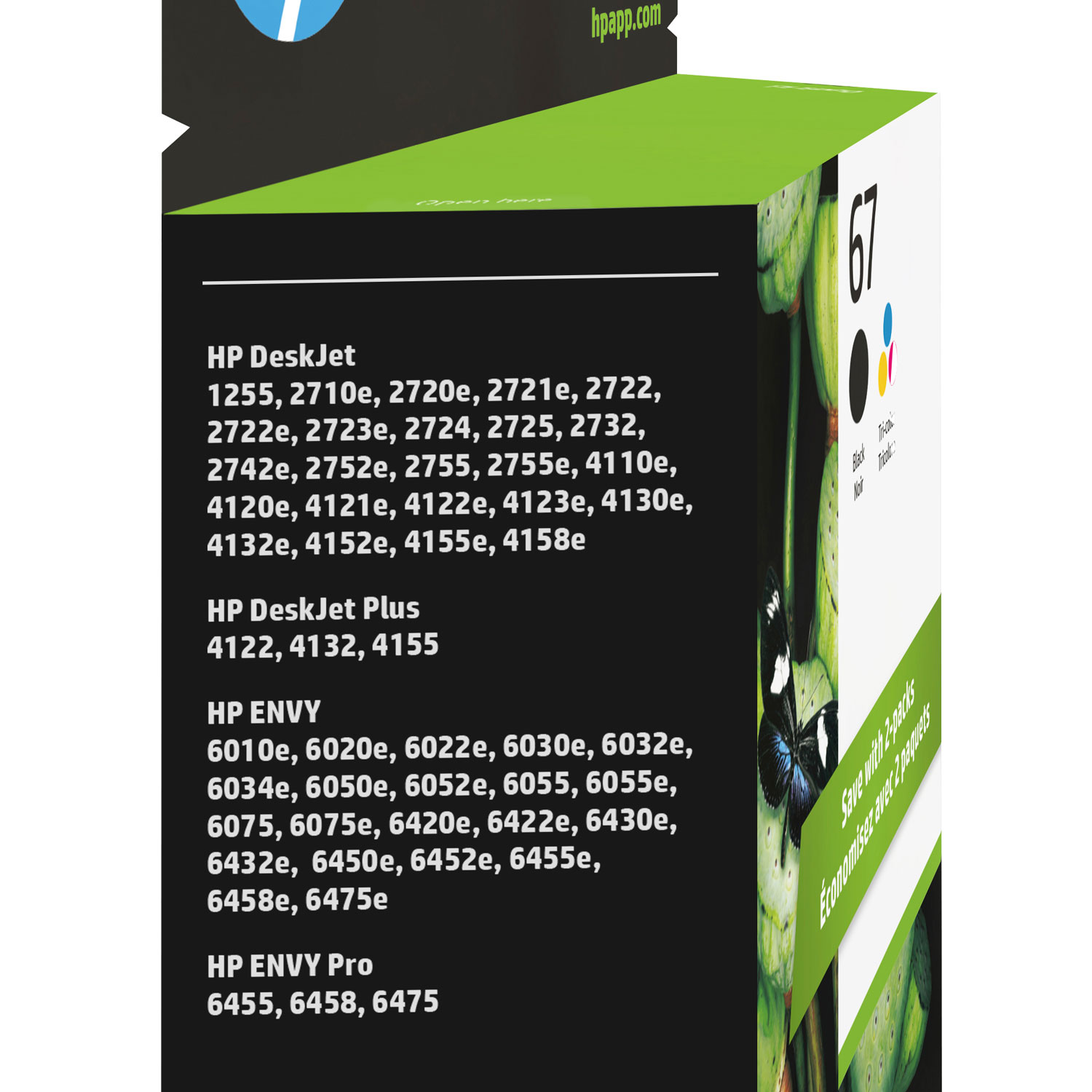HP 3YP29AN Lot de 2 cartouches d'encre originales compatibles avec