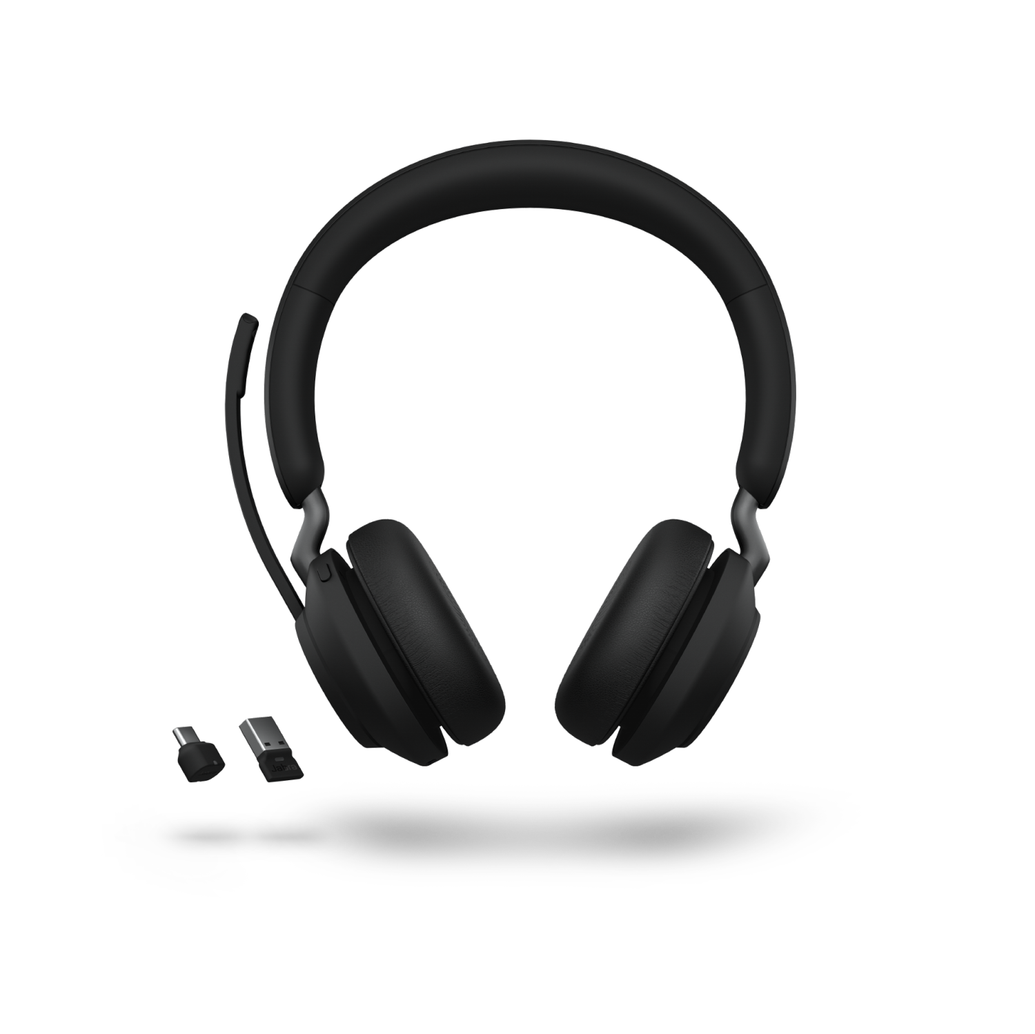 Casque d'écoute sans fil autonomes Bluetooth 5,0 à suppression du bruit passive Evolve2 65 de Jabra avec micro