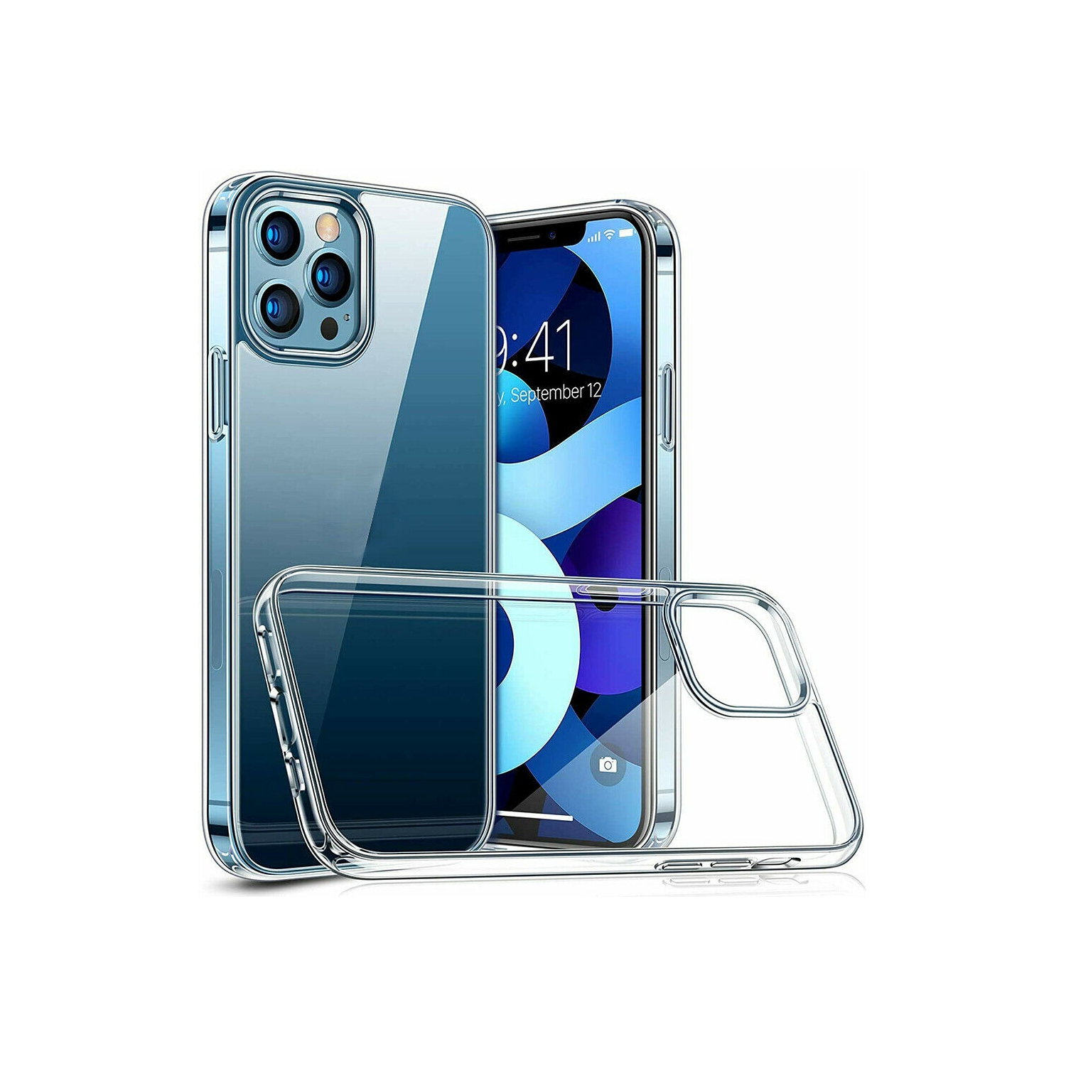 Super Shield – Étui rigide ajusté transparent antichoc Gel transparent Air Cushion, étui rigide iPhone 14 Pro Apple pour iPhone 14 Pro - transparent