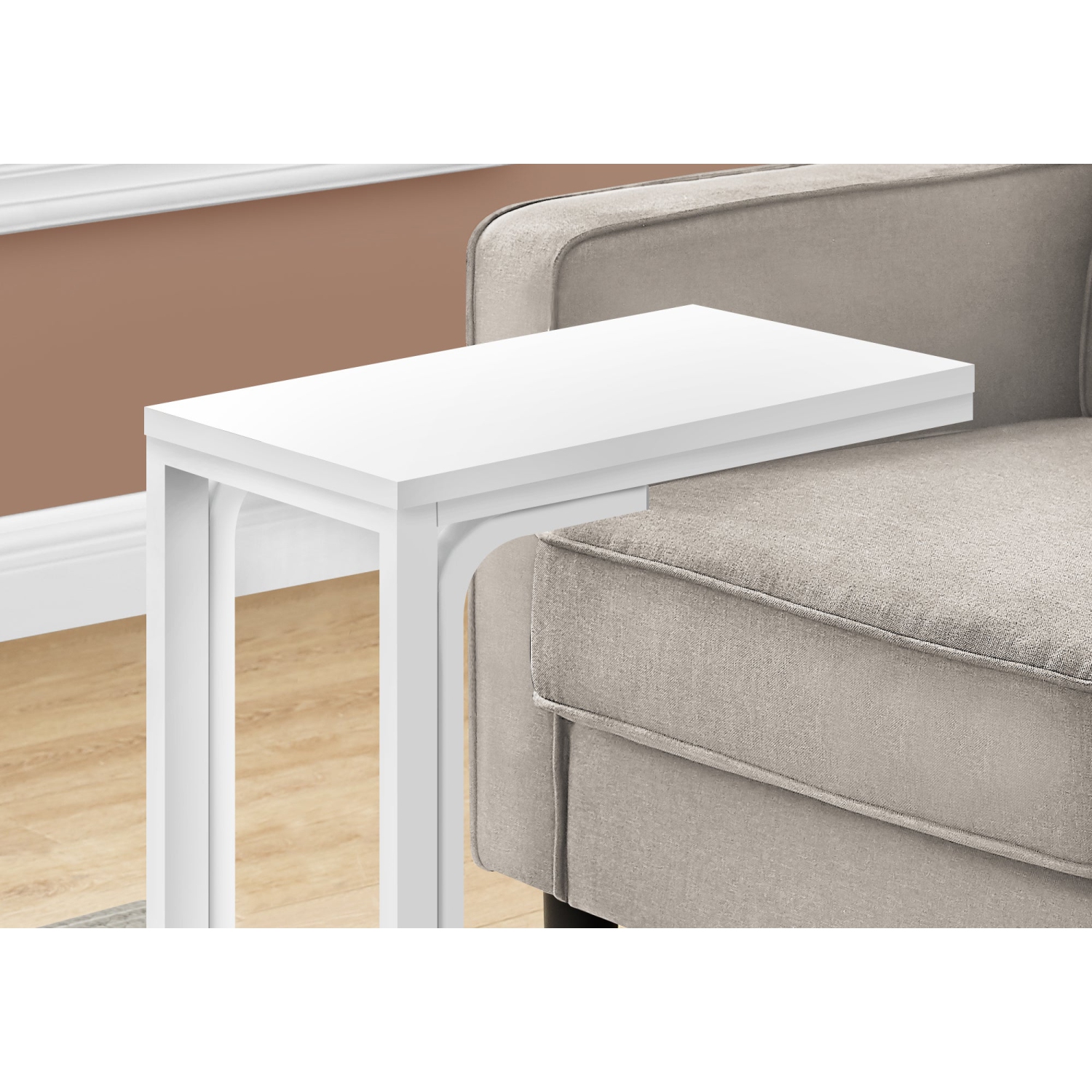 Monarch Specialties I 3478 Accent Table - 25"H /white / White Metal