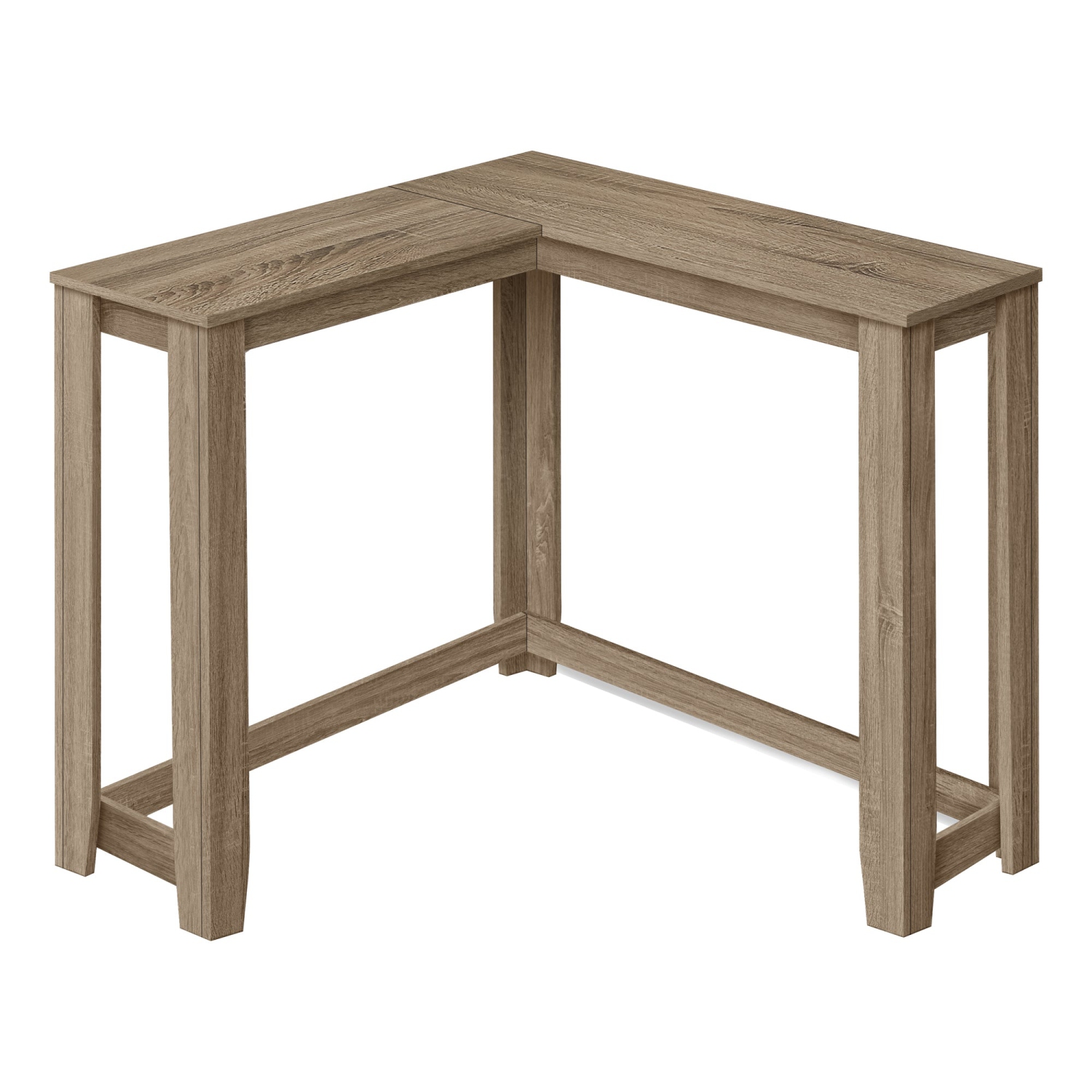 Monarch Specialties I 3659 Accent Table - 36" / Dark Taupe Corner Console