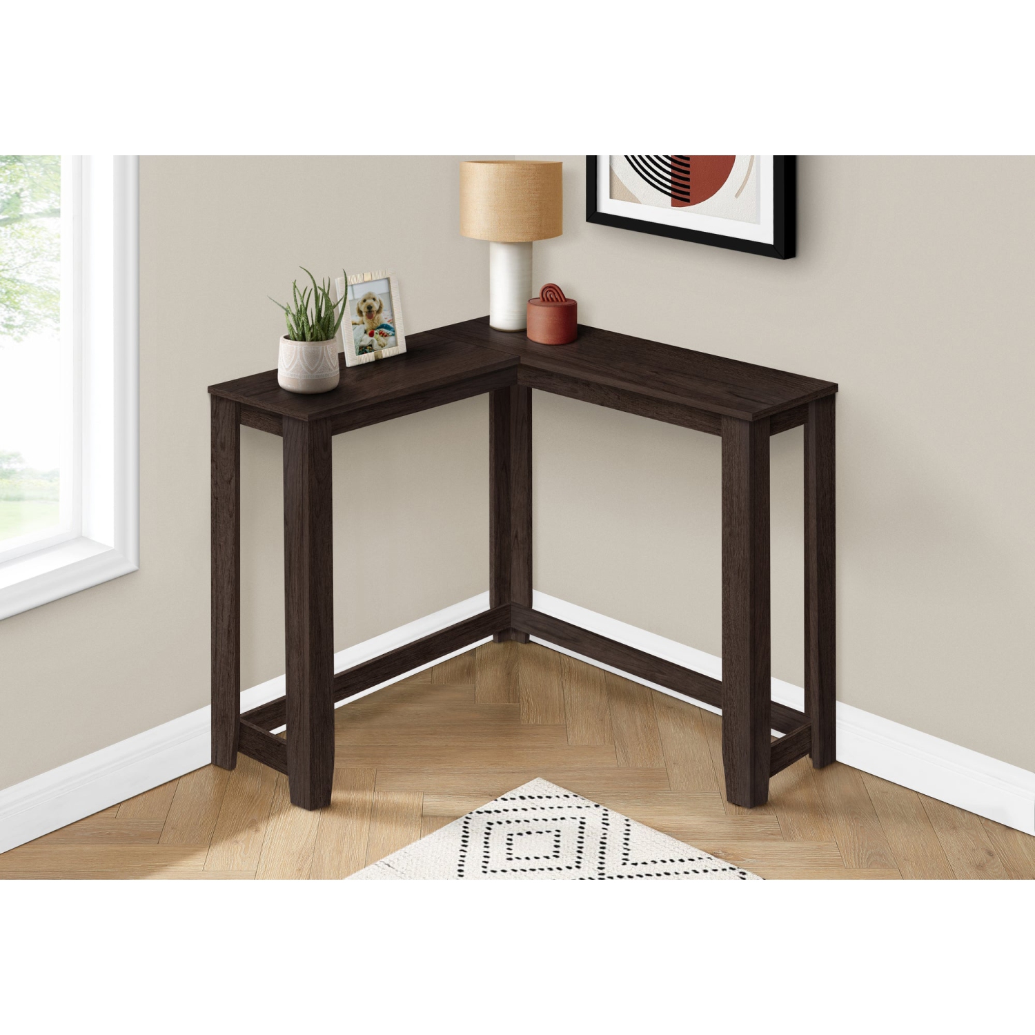 Monarch Specialties I 3660 Accent Table - 36" / Espresso Corner Console