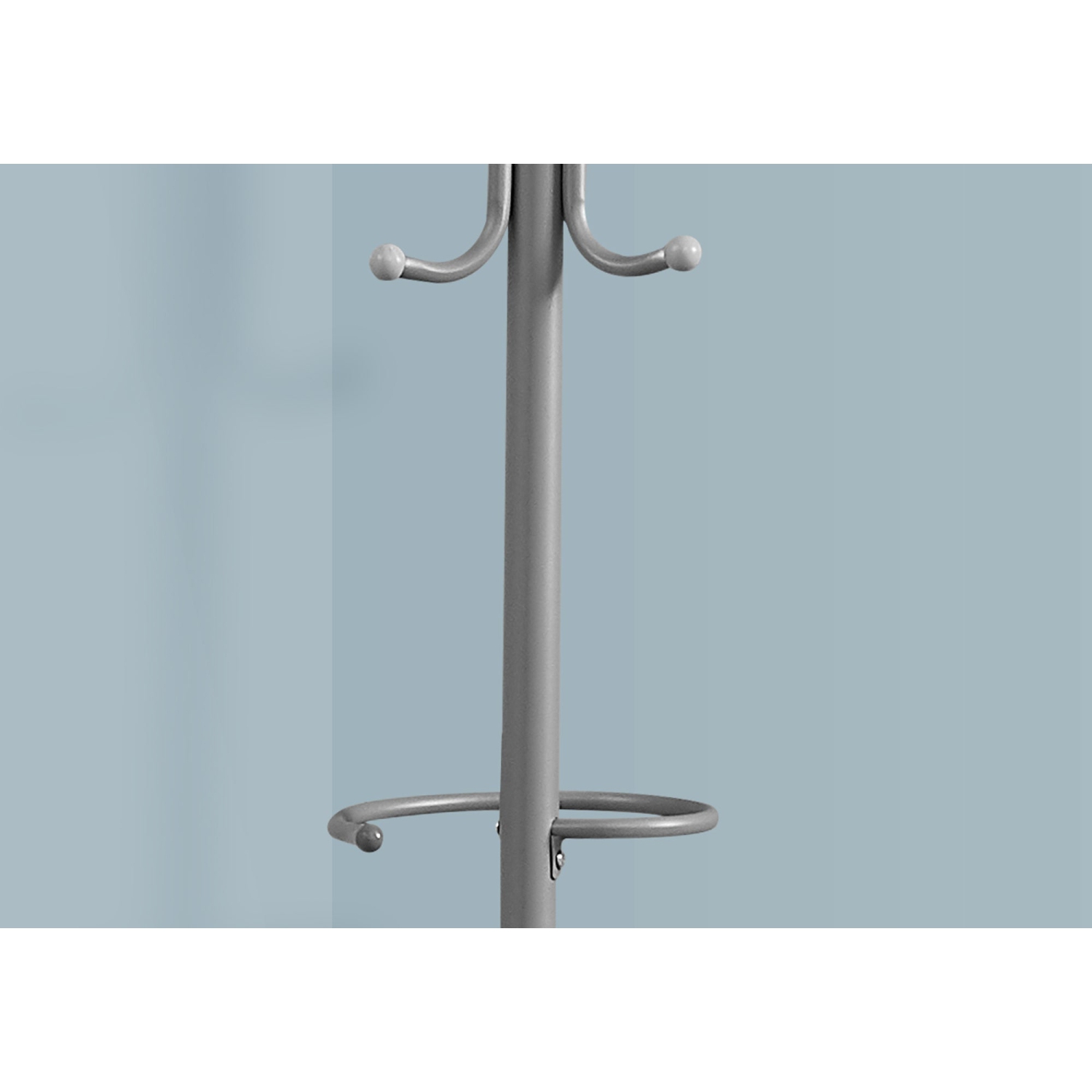 Monarch Specialties I 2163 Coat Rack - 68"H / Silver Metal