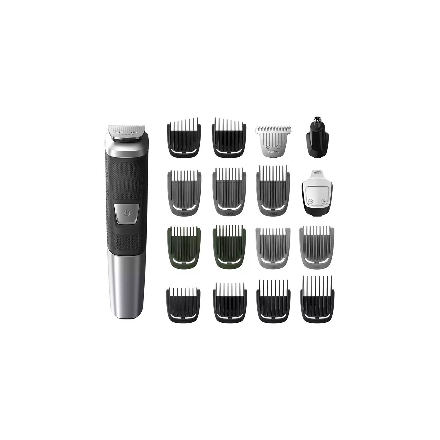 Philips Multigroom Trimmer Series 5000 | All-in-One With 18 Attachments- DualCut Technology- MG5750/18 - Brand New**- Black/Silver