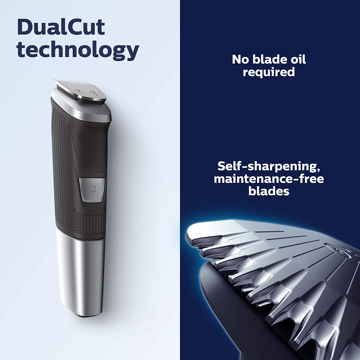 Philips Multigroom Trimmer Series 5000 | All-in-One With 18 Attachments- DualCut Technology- MG5750/18 - Brand New**- Black/Silver