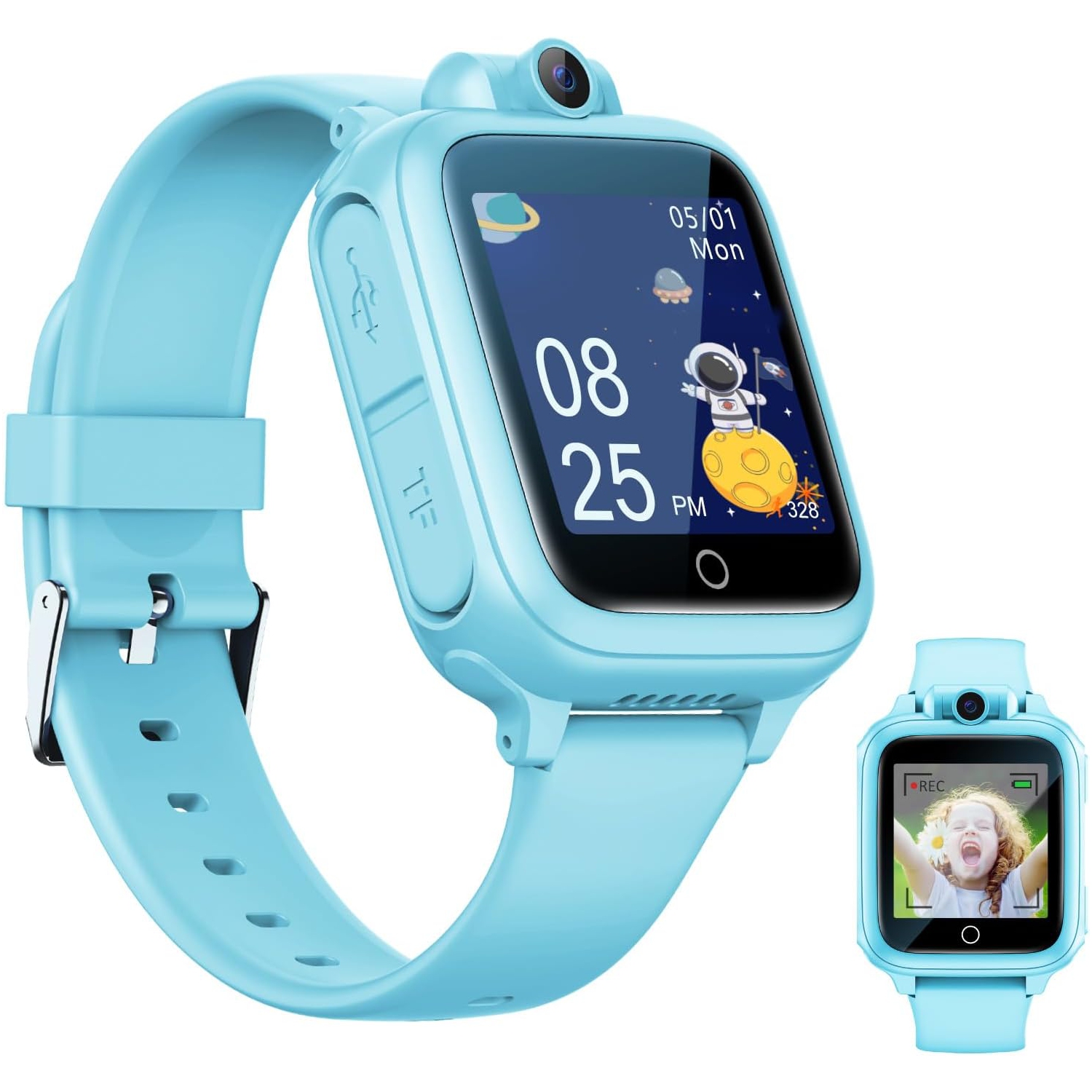 ULTREND Little Kids Smart Watch avec caméra réglable, micro d’enregistrement audio, haut-parleur et jeux amusants