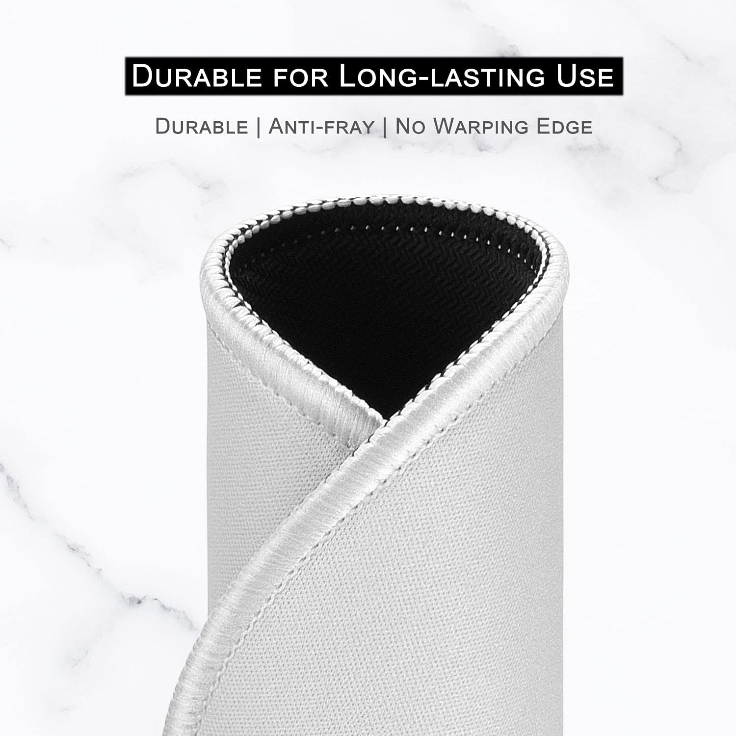 Mouse Pad, Premium-Textured Small Round Mousepad 8.7 x 8.7 Inch Gray, Stitched Edge Anti-Slip Waterproof Rubber Mouse Mat, Pretty Cute Mouse Pad for