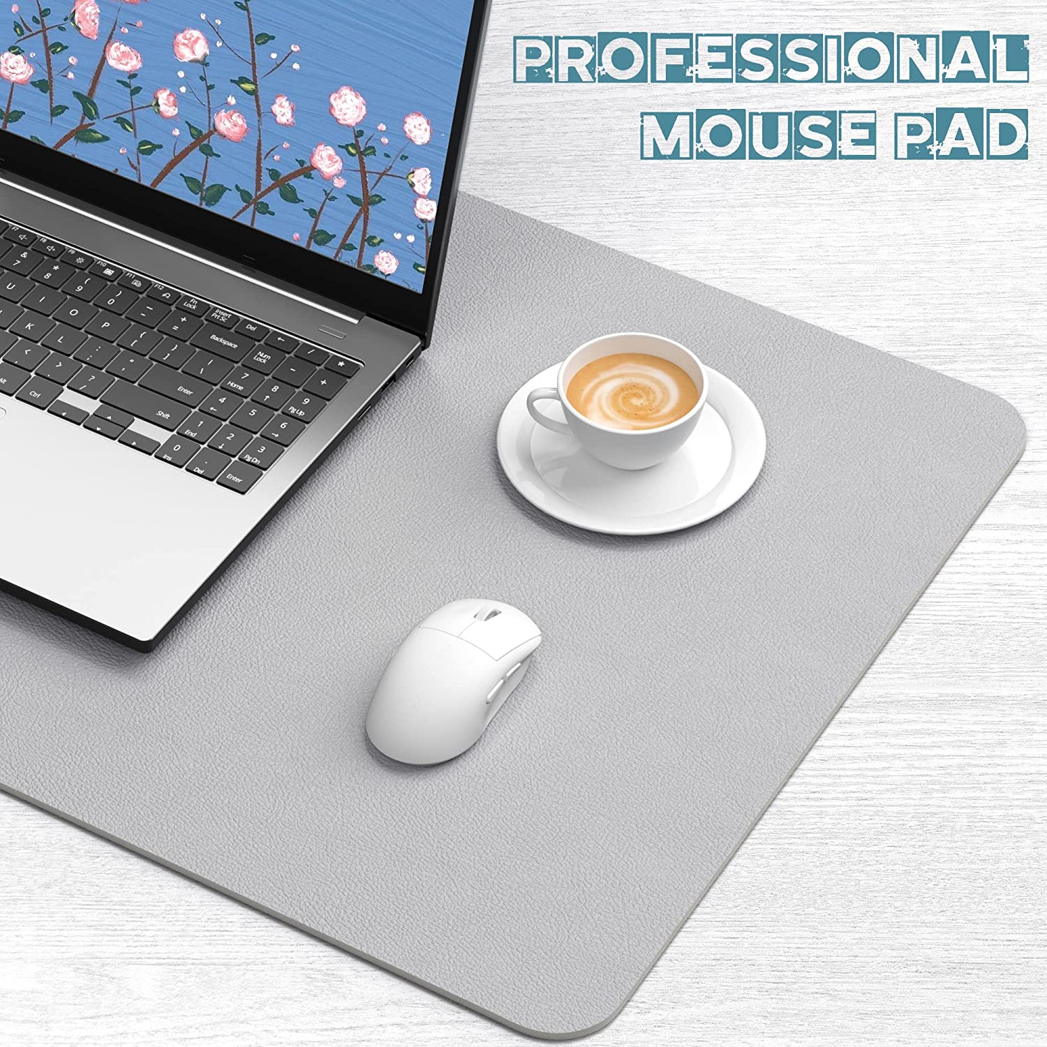 Desk Pad, 30' x 14' Dual Side PU Leather Large Mouse Pad, Desk Protector, Desk Mat for Desktop, Desk Accessories for Women Office, Desk Supplies for