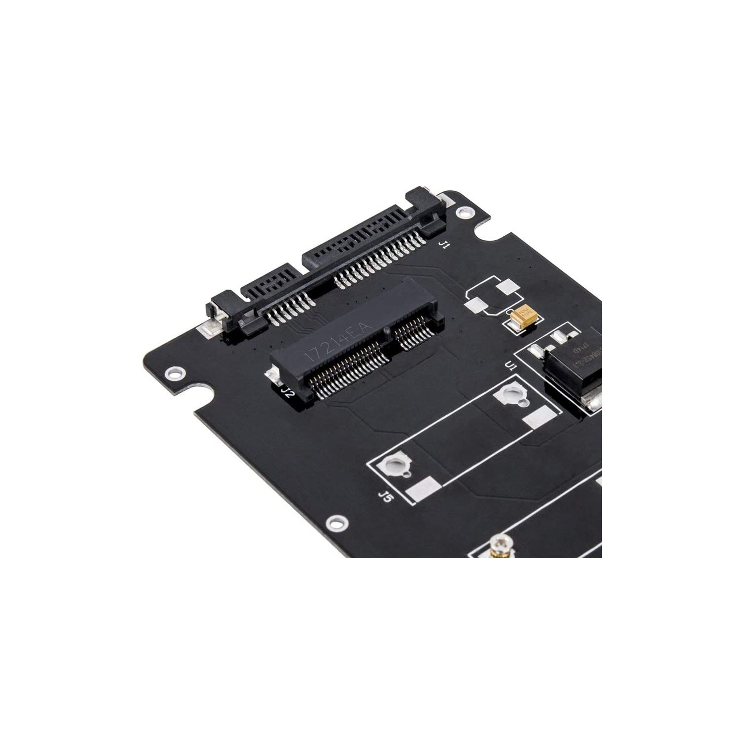 2.5 Inch SATA to mSATA SSD Enclosure Converter Internal/External Adapter