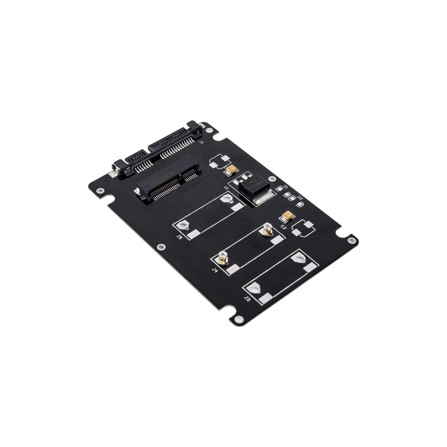 2.5 Inch SATA to mSATA SSD Enclosure Converter Internal/External Adapter