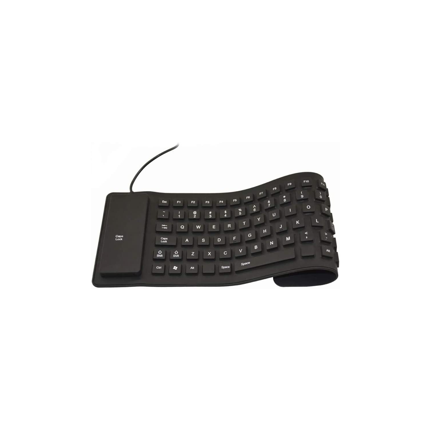 Waterproof Silicone Keyboard Foldable Flexible USB Mini Dustproof Dirt Proof -