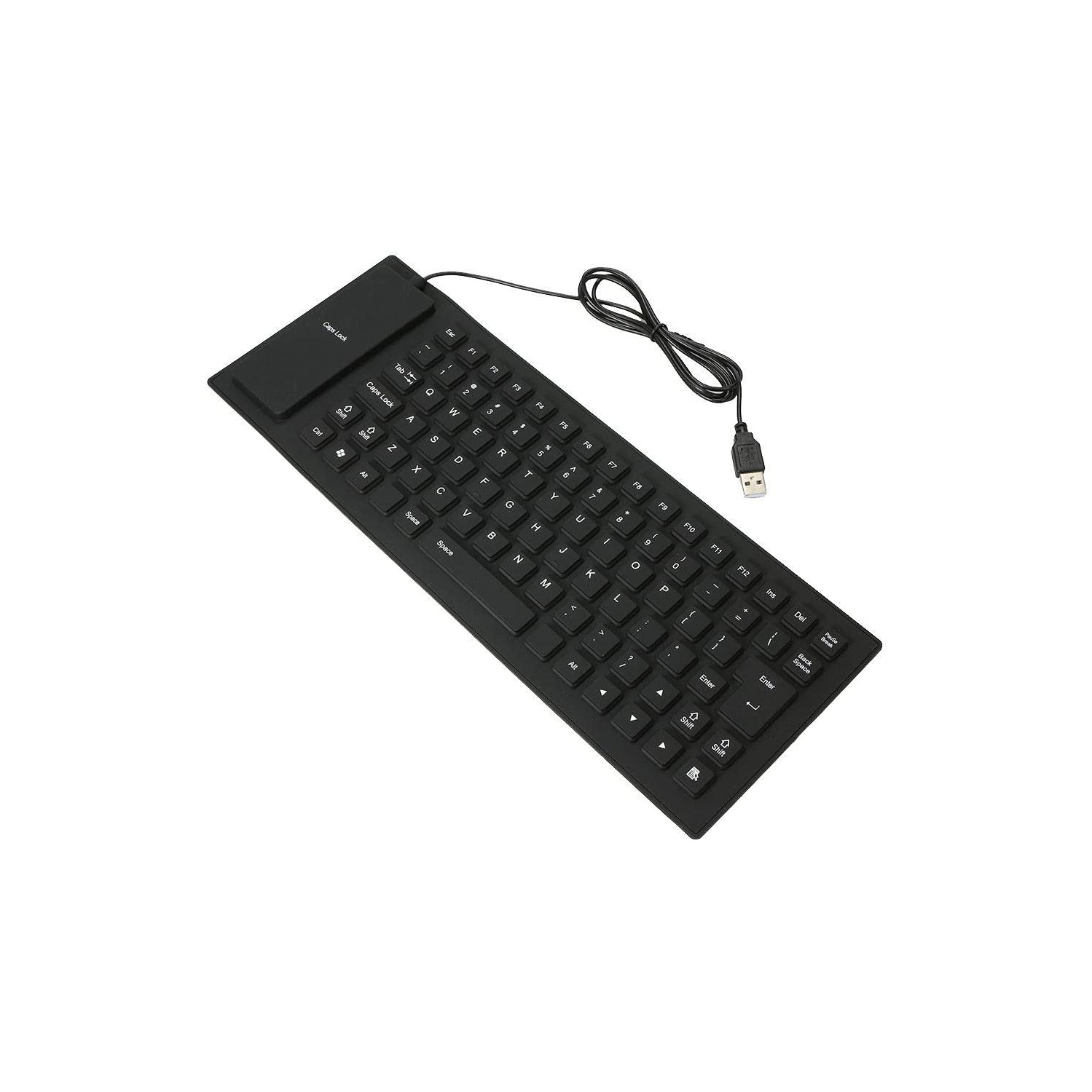 Waterproof Silicone Keyboard Foldable Flexible USB Mini Dustproof Dirt Proof -