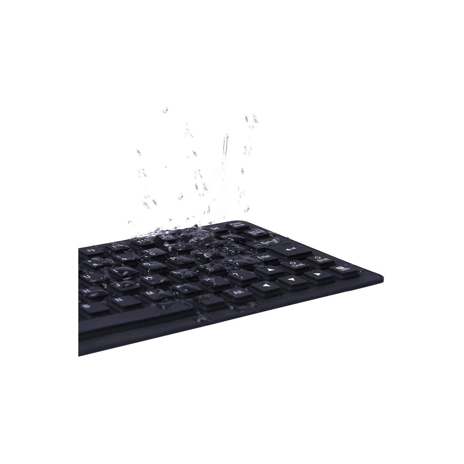 Waterproof Silicone Keyboard Foldable Flexible USB Mini Dustproof Dirt Proof -