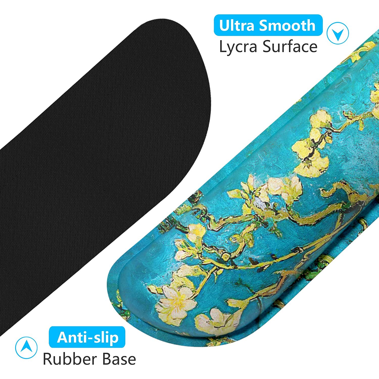 Enlarge Keyboard Wrist Rest Pad,Memory Foam Set Wrist Cushion Support for Easy Typing & Pain Relief,Mouse Wrist Pad, Anti-Slip Wrist Support for