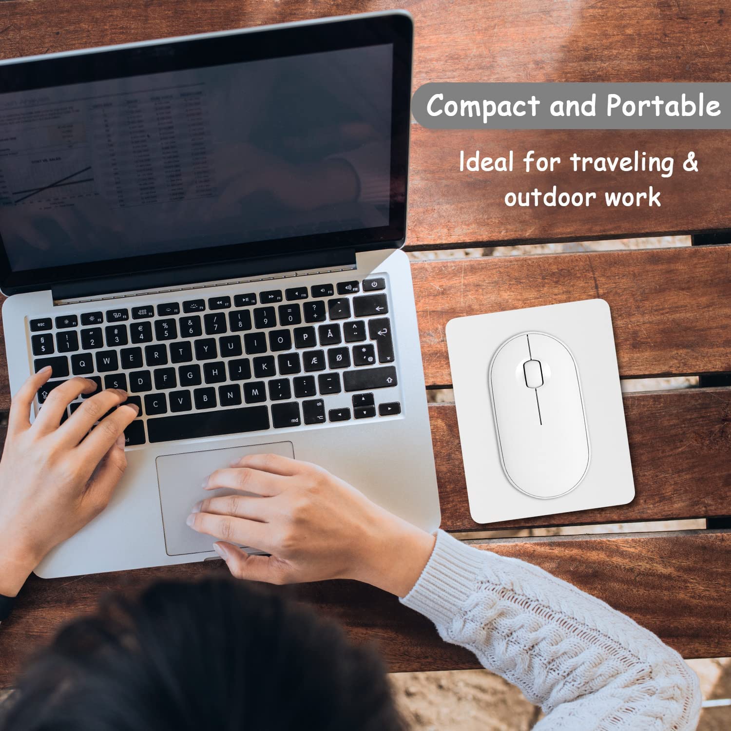 Mouse Pad, Small Mouse Pad 5 x 6 Inch with Non-Slip Rubber Base, Waterproof Mouse Mat, Mini Mouse Pad for Women Kids Men Wireless Mouse Laptops