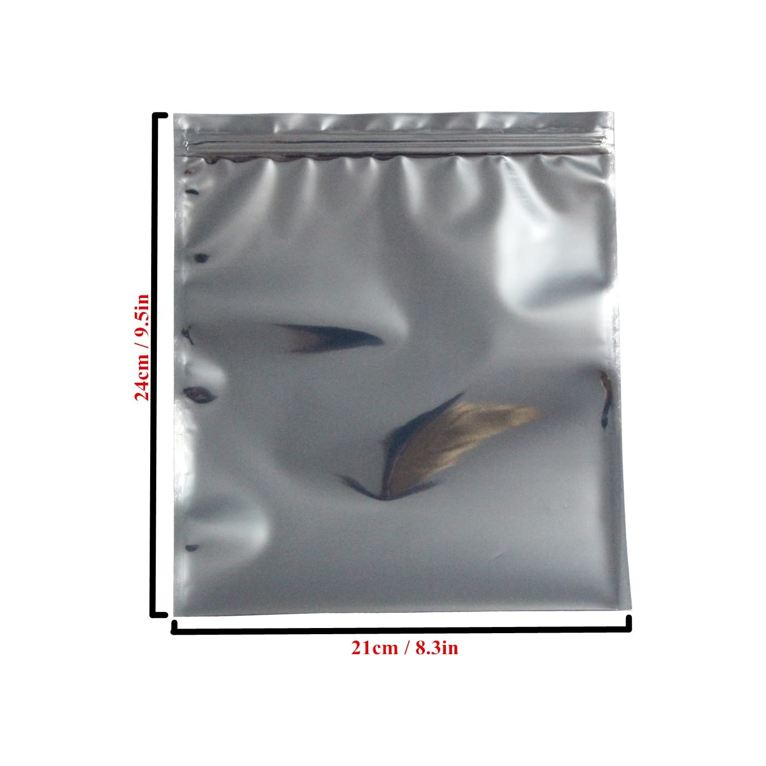 50 Pieces Antistatic Resealable Large Size Bags for Motherboard HDD and Electronic Device, 21cm x 24cm / 8.3in x 9.5in