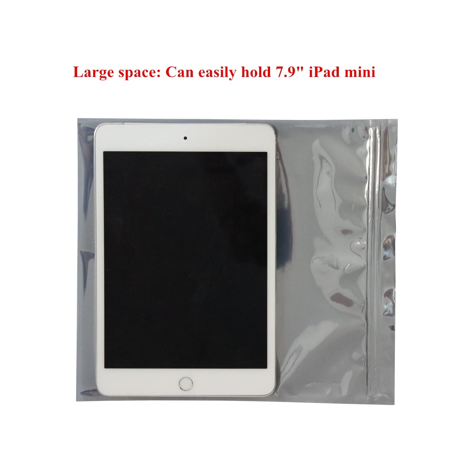 50 Pieces Antistatic Resealable Large Size Bags for Motherboard HDD and Electronic Device, 21cm x 24cm / 8.3in x 9.5in