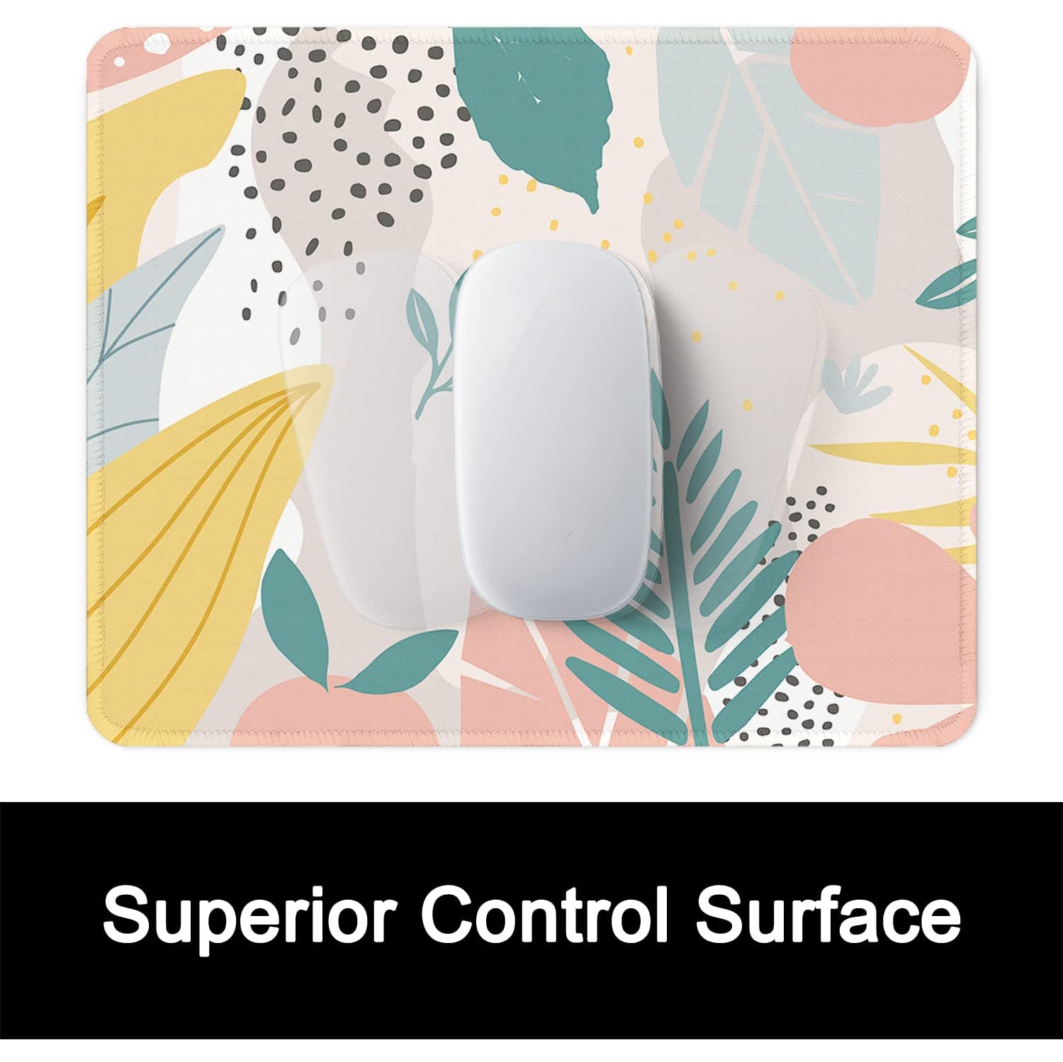 Tapis de souris avec base antidérapante en caoutchouc, bord cousu, tapis de souris de jeu étanche de qualité supérieure pour souris sans fil,