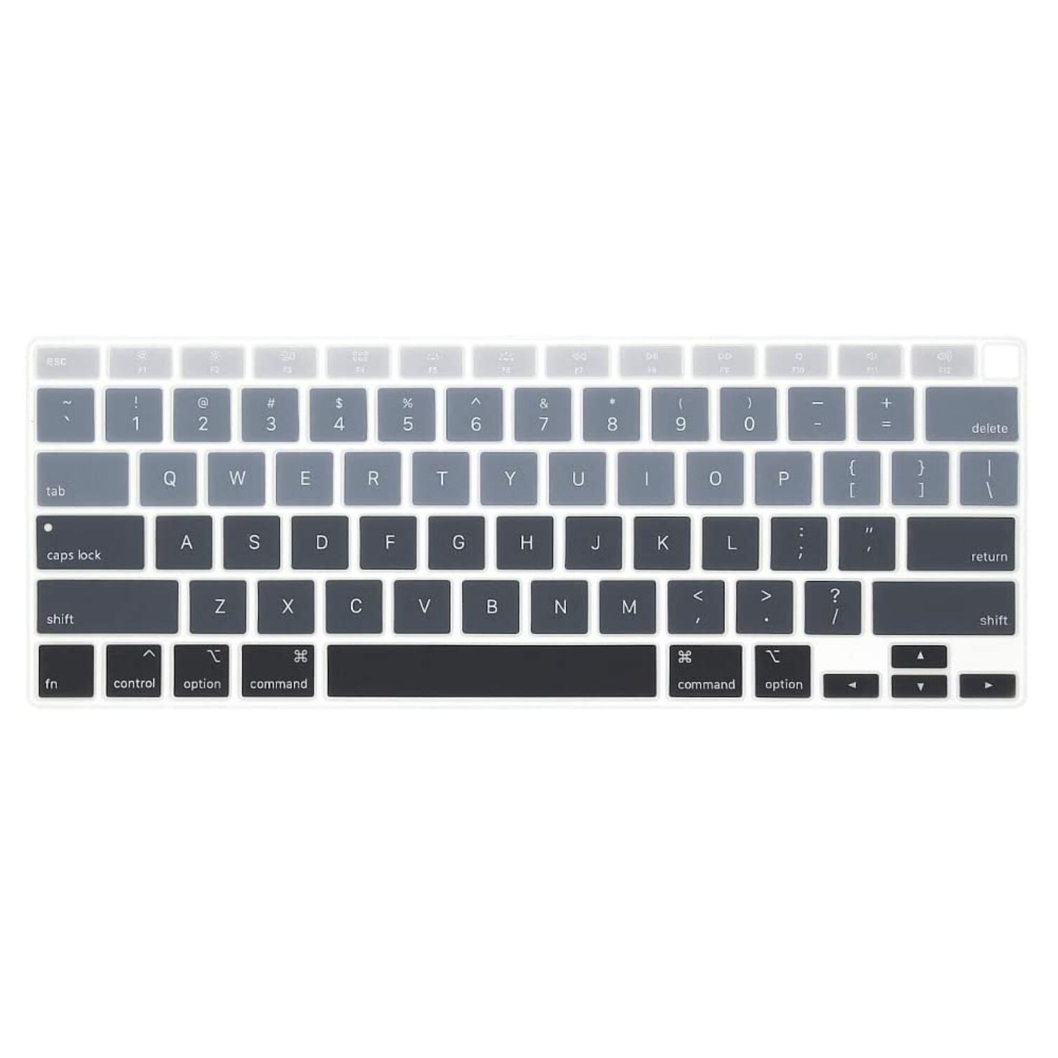 Ultra Thin Silicone Keyboard Cover Skin for MacBook Air 13 Inch 2020 with Touch ID (MODLE A2179 and A2337 Apple M1 Chip, U.S Layout) Keyboard Accessories Protector (Ombre