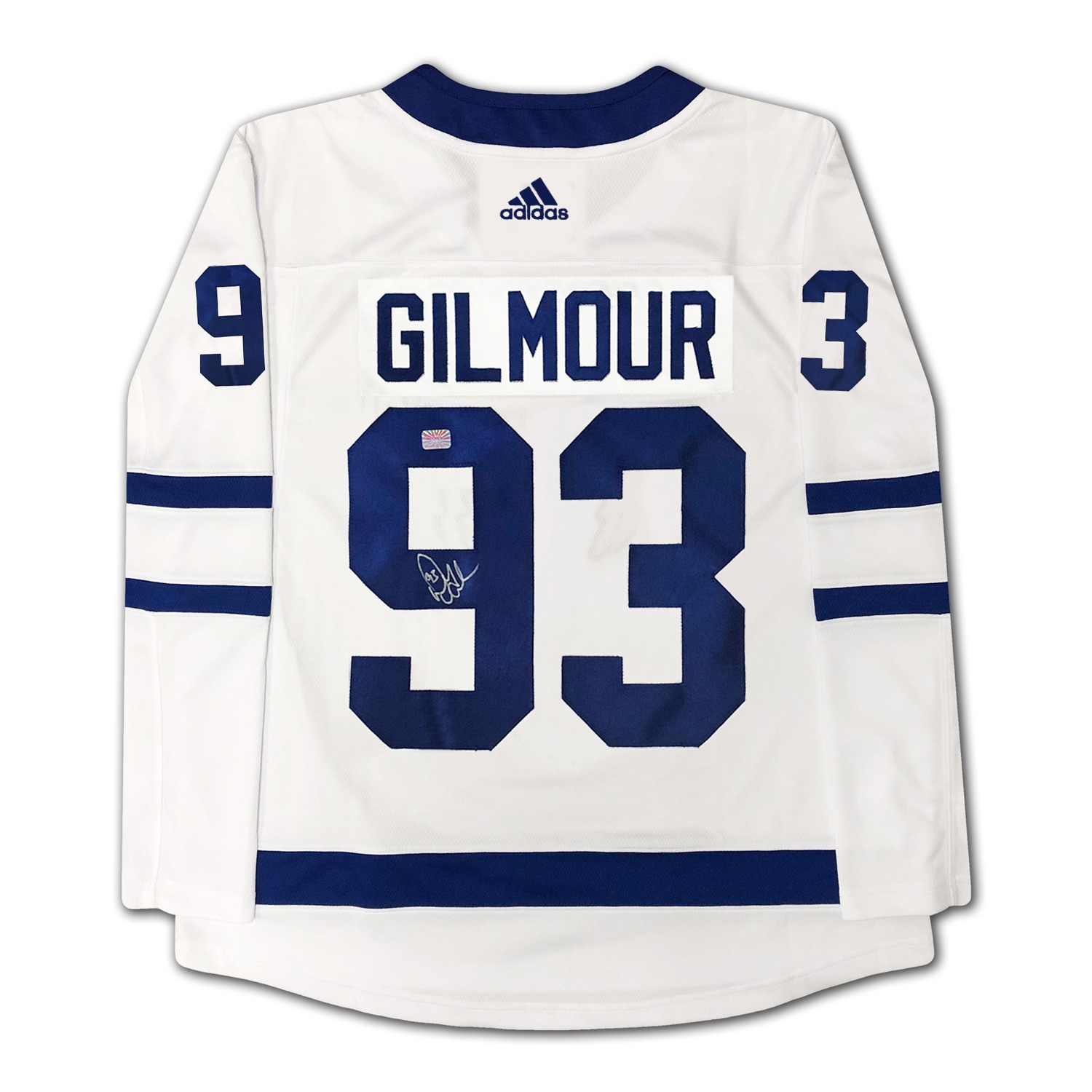 Doug Gilmour Signed Adidas White Toronto Maple Leafs Jersey