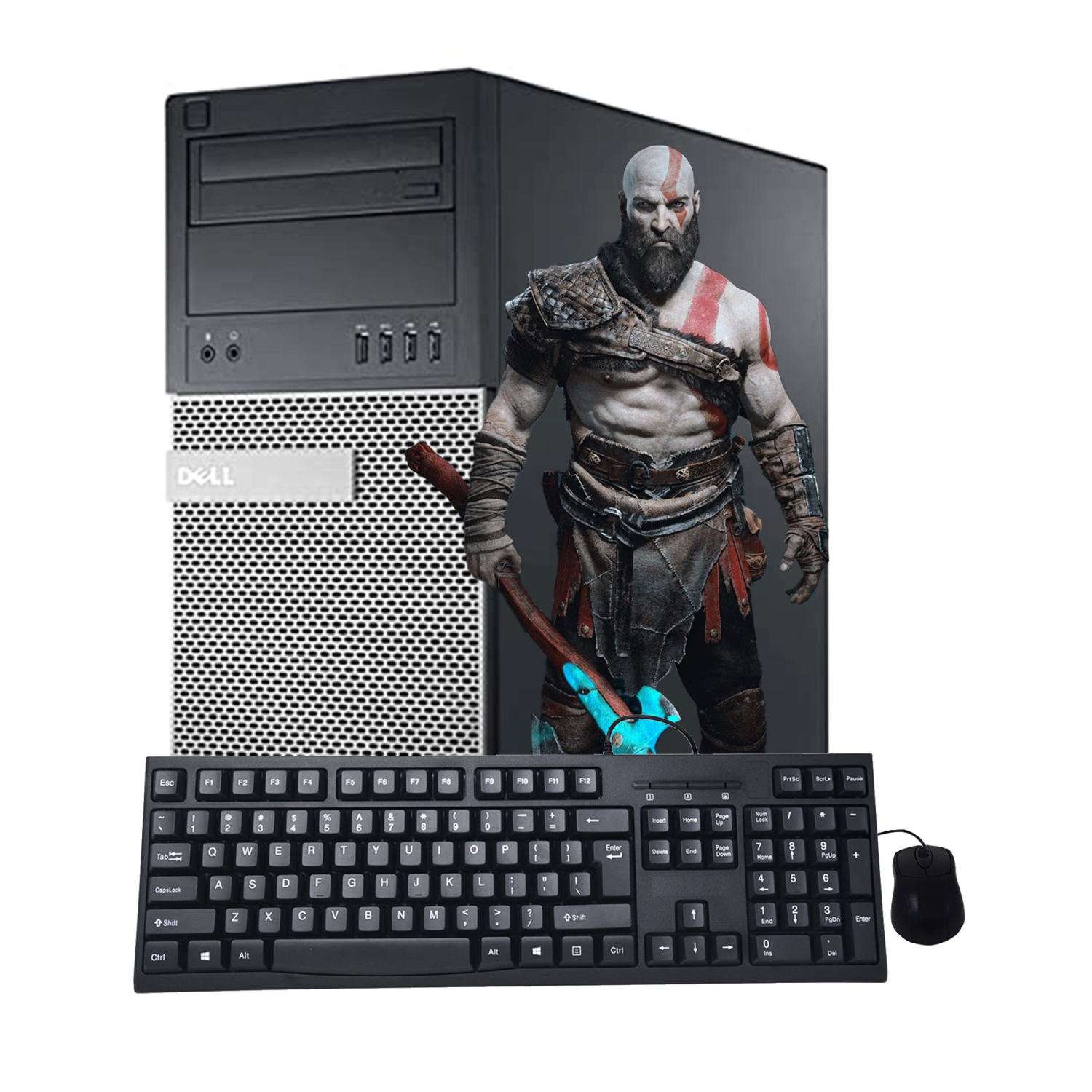 Gaming Desktop Computer Dell 7020 Tower Intel I7 4770 upto 3.90 Ghz 16GB DDR3 RAM New 1TB SSDNvidia GeForce GTX 1650 Keyboard & Mouse Wifi Win 10 Pro - Refurbished