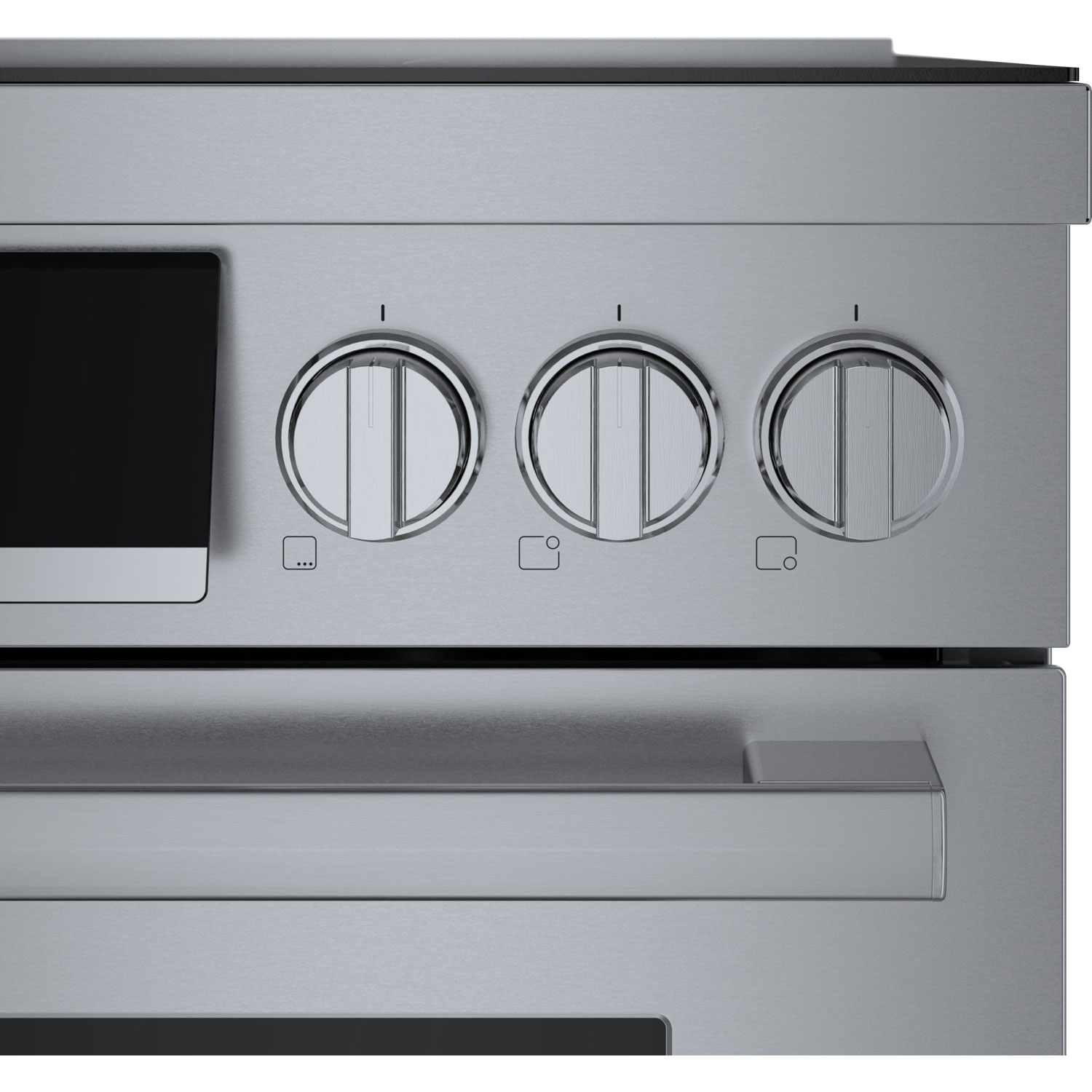 Cuisinière à induction à convection véritable 30 po série 800 po de Bosch - Inox