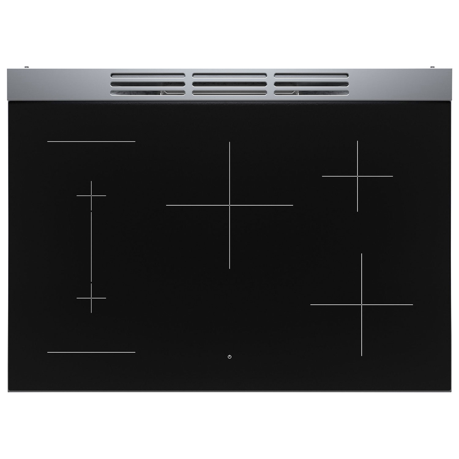 Cuisinière à induction à convection véritable 5 éléments 36 po série 800 po de Bosch - Inox