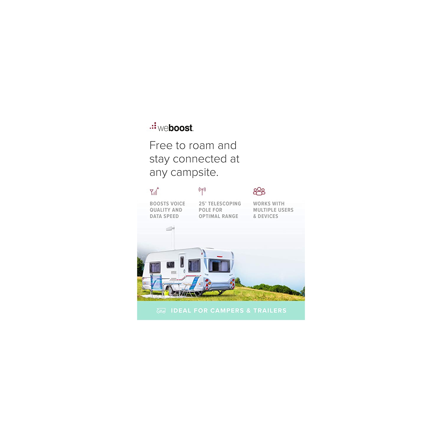 WeBoost 650159 Destination RV Cellular Phone Signal Booster