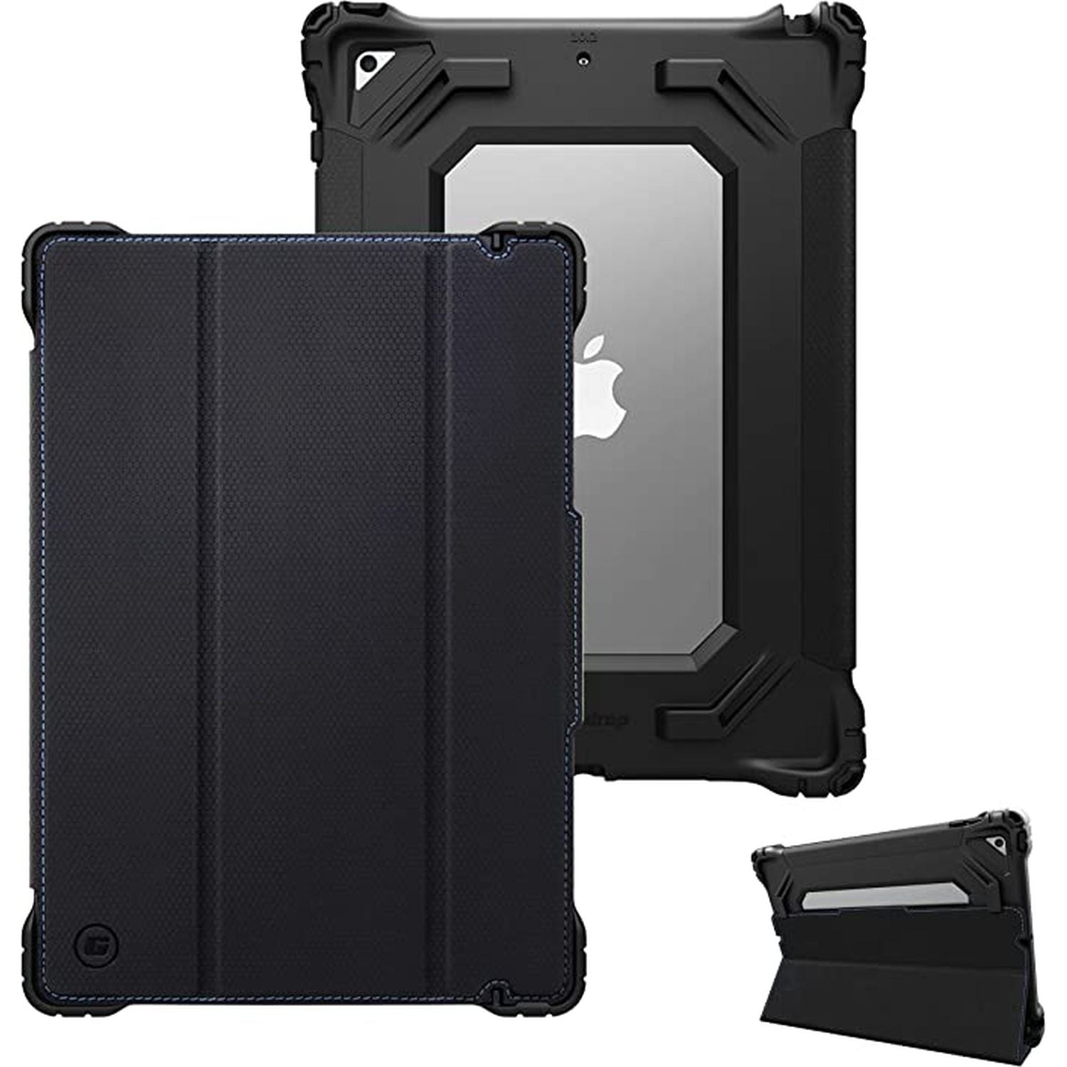 Gumdrop iPad 10.2 2021/2020/2019 HideAway Folio Case - Black