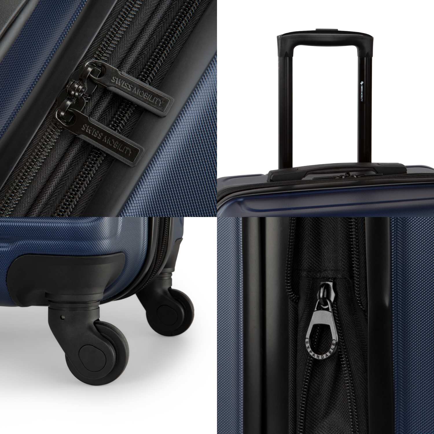 Swiss Mobility - Ensemble de 3 valises rigides SFO