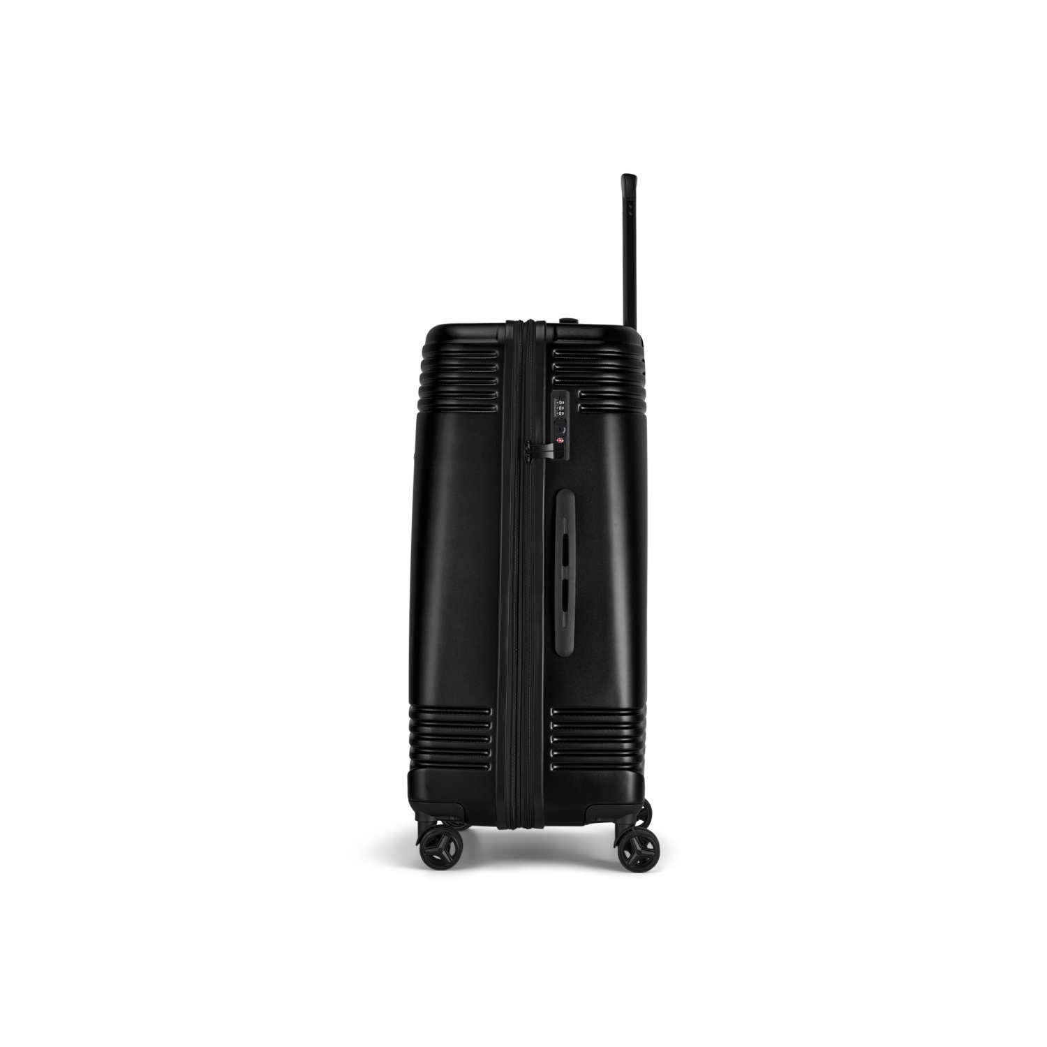 Grande valise rigide Nashville de Bugatti avec verrou approuvé par la TSA - Noir