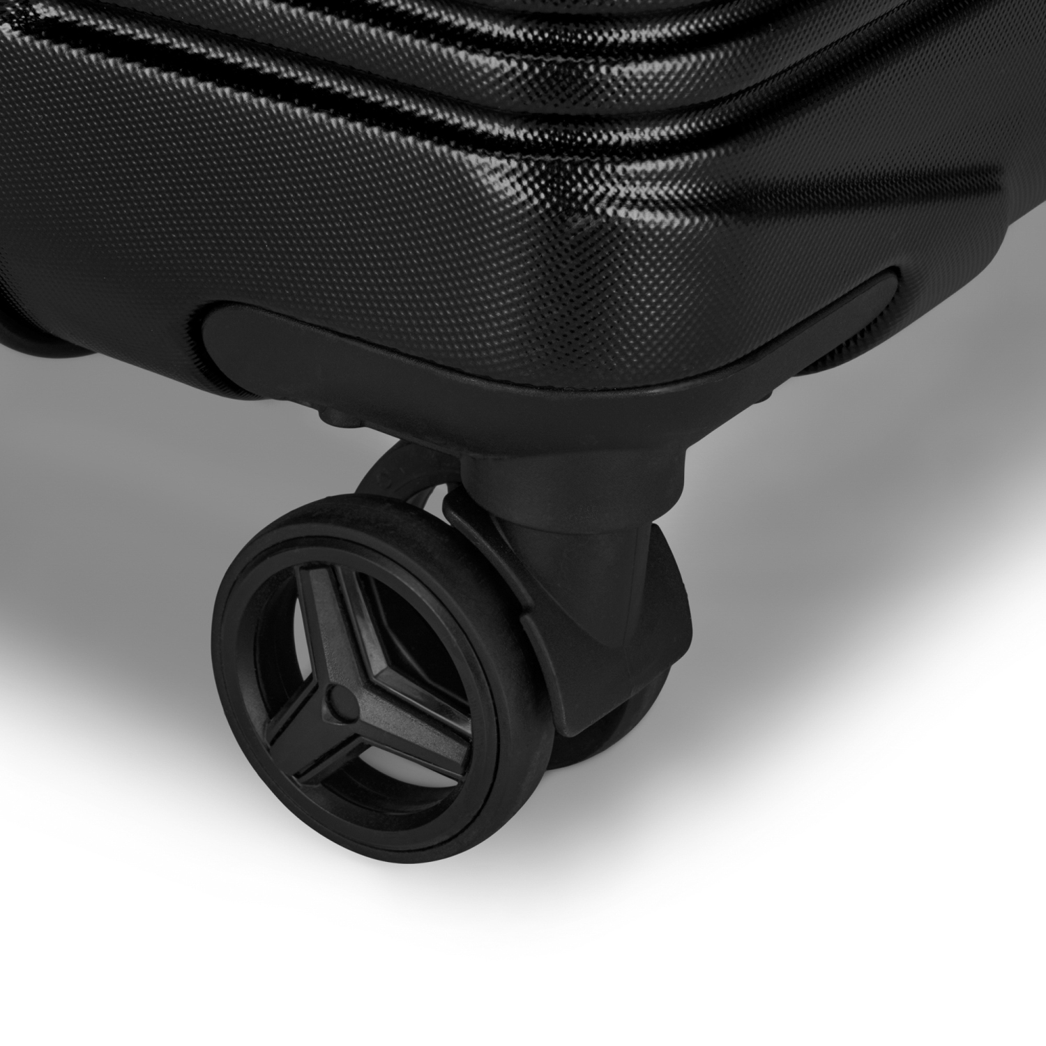 Grande valise rigide Nashville de Bugatti avec verrou approuvé par la TSA - Noir