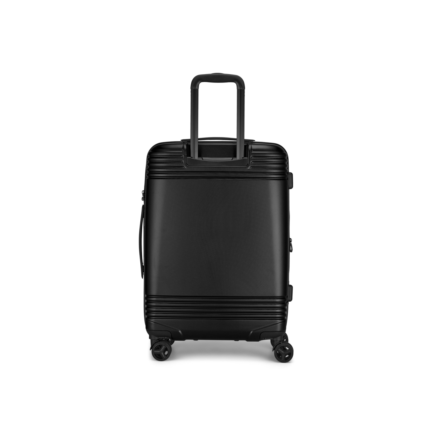 Valise rigide moyenne Nashville de Bugatti avec verrou approuvé par la TSA - Noir