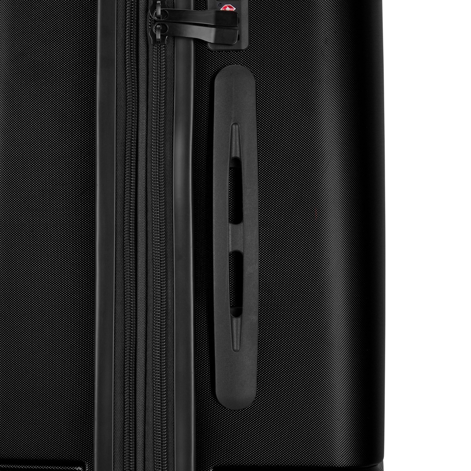 Valise rigide moyenne Nashville de Bugatti avec verrou approuvé par la TSA - Noir