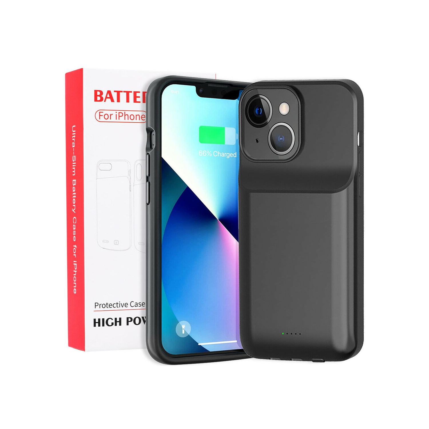 [8000&nbsp;mAh] Étui d'alimentation portatif rapide Qi+20&nbsp;W PD de 15&nbsp;W pour iPhone 13 Pro