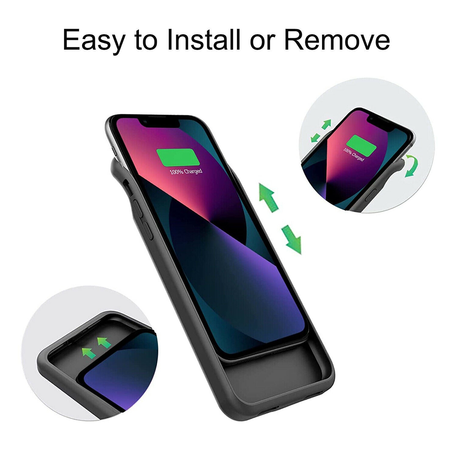 [8000&nbsp;mAh] Étui d'alimentation portatif rapide Qi+20&nbsp;W PD de 15&nbsp;W pour iPhone 13 Pro