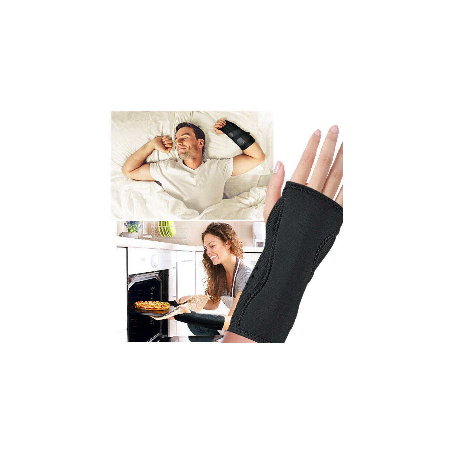 Wrist Splint Arm Stabilizer & Hand Brace for Carpal Tunnel Syndrome Pain Relief