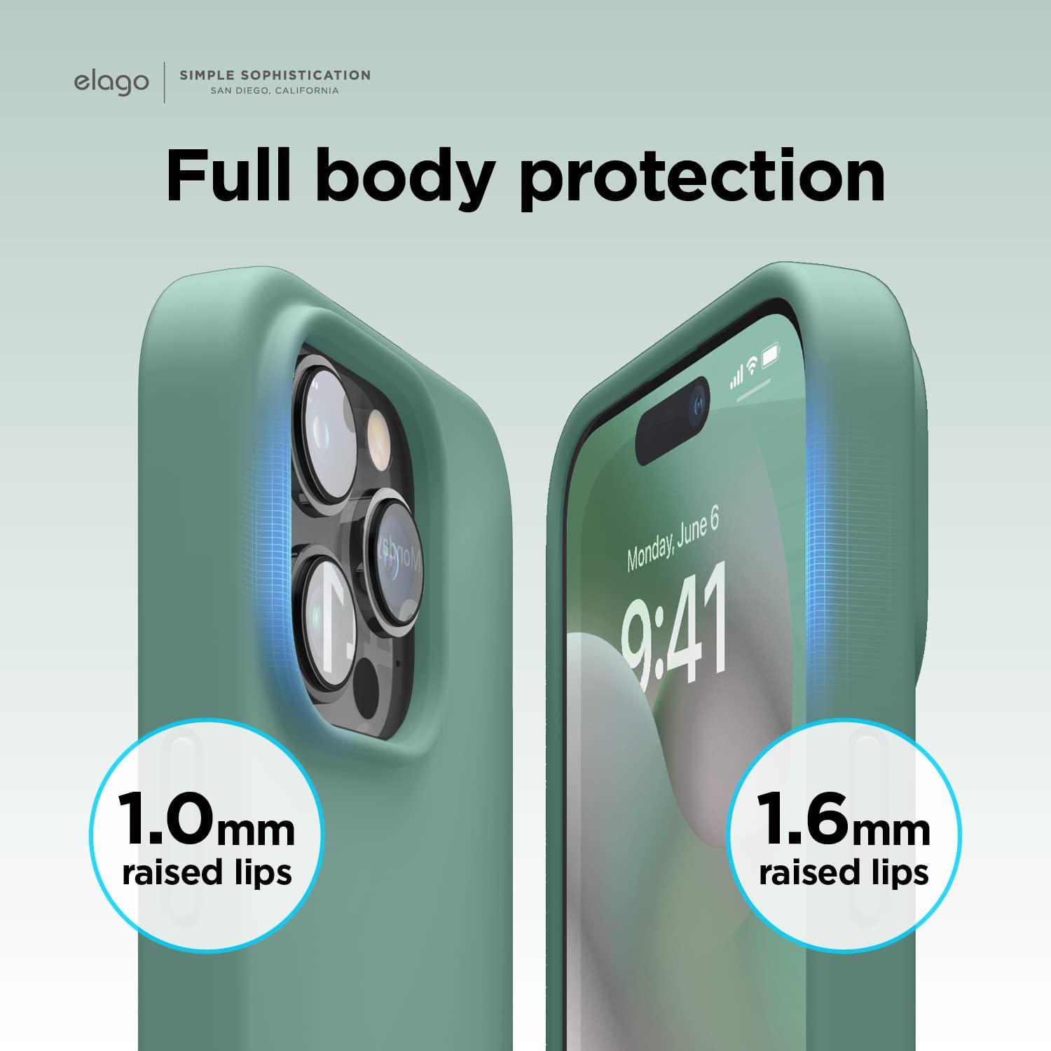 elago Compatible with iPhone 14 Pro Case, Liquid Silicone Case, Full Body Protective Cover, Shockproof, Slim Phone Case, Anti-Scratch Soft Microfiber