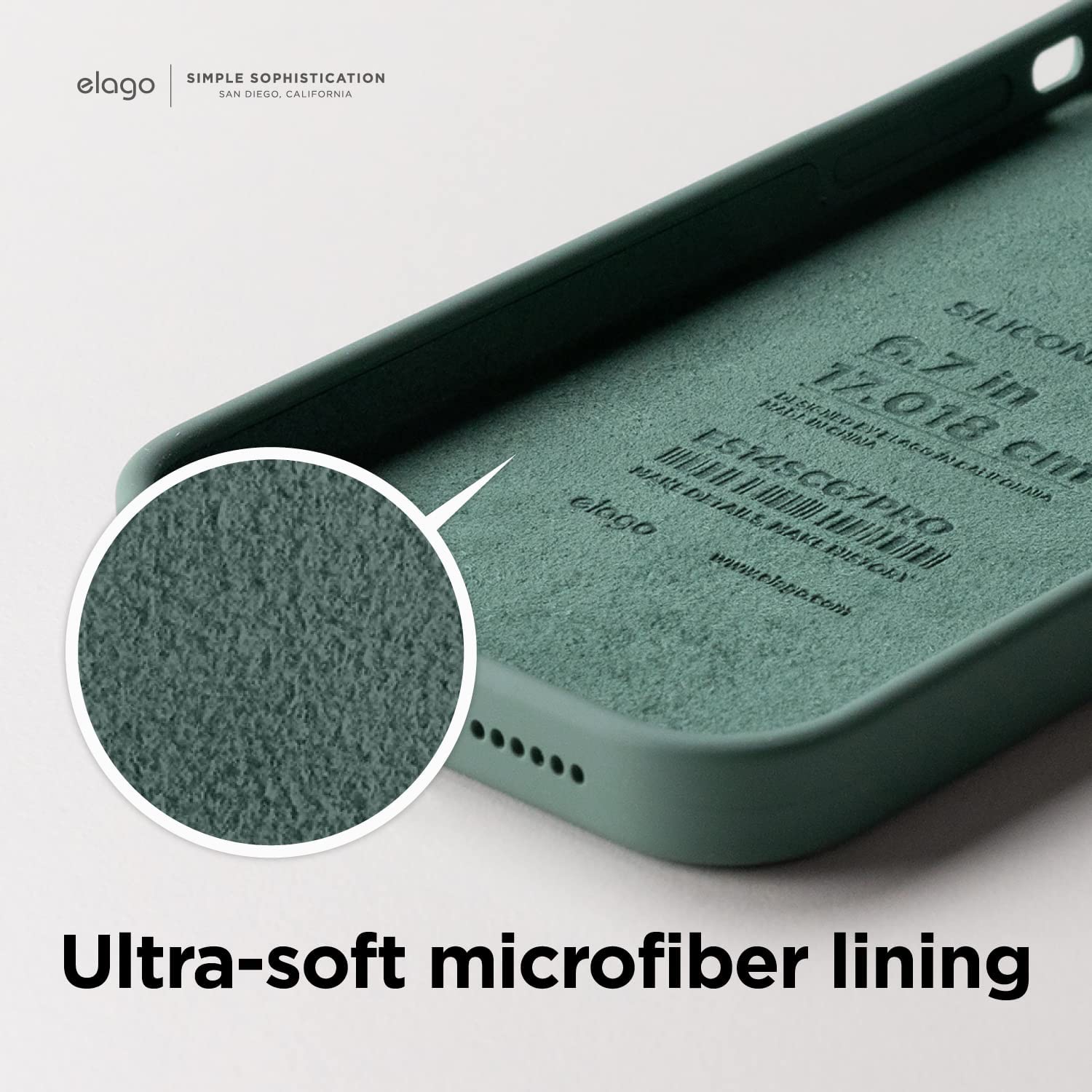 elago Compatible with iPhone 14 Pro Case, Liquid Silicone Case, Full Body Protective Cover, Shockproof, Slim Phone Case, Anti-Scratch Soft Microfiber