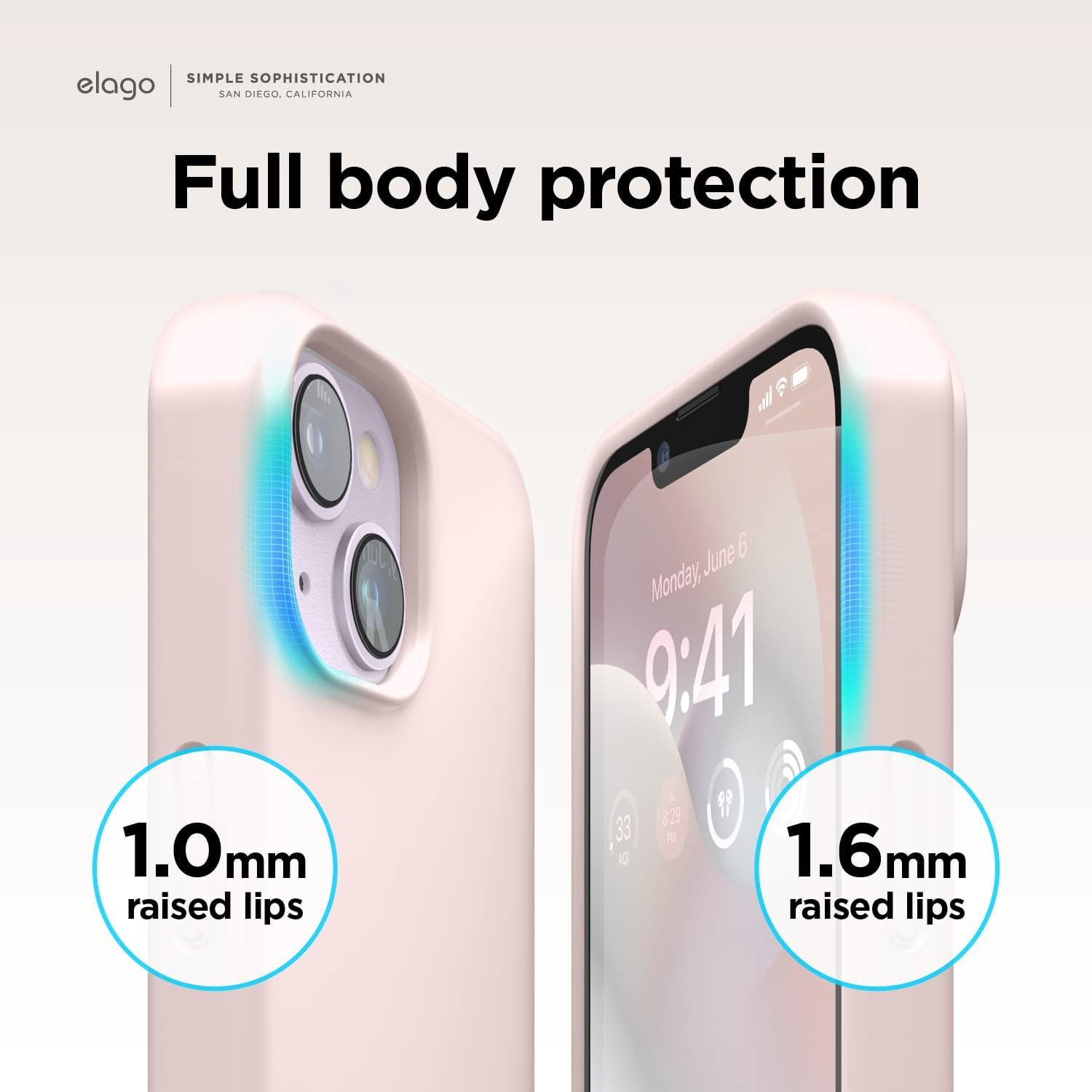 elago Compatible with iPhone 14 Max Case, Liquid Silicone Case, Full Body Protective Cover, Shockproof, Slim Phone Case, Anti-Scratch Soft Microfiber