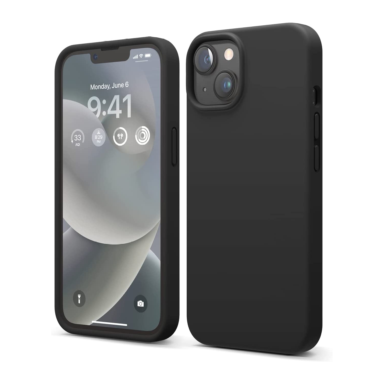 elago Compatible with iPhone 14 Case, Liquid Silicone Case, Full Body Protective Cover, Shockproof, Slim Phone Case, Anti-Scratch Soft Microfiber