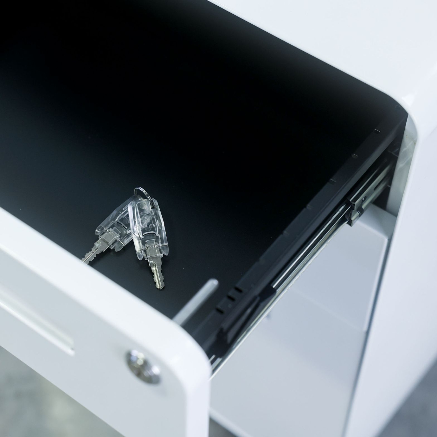 Classeur en métal MotionGrey avec 3 tiroirs, classeur vertical avec verrou, classeur mobile à roulettes pour documents juridiques, format lettre,