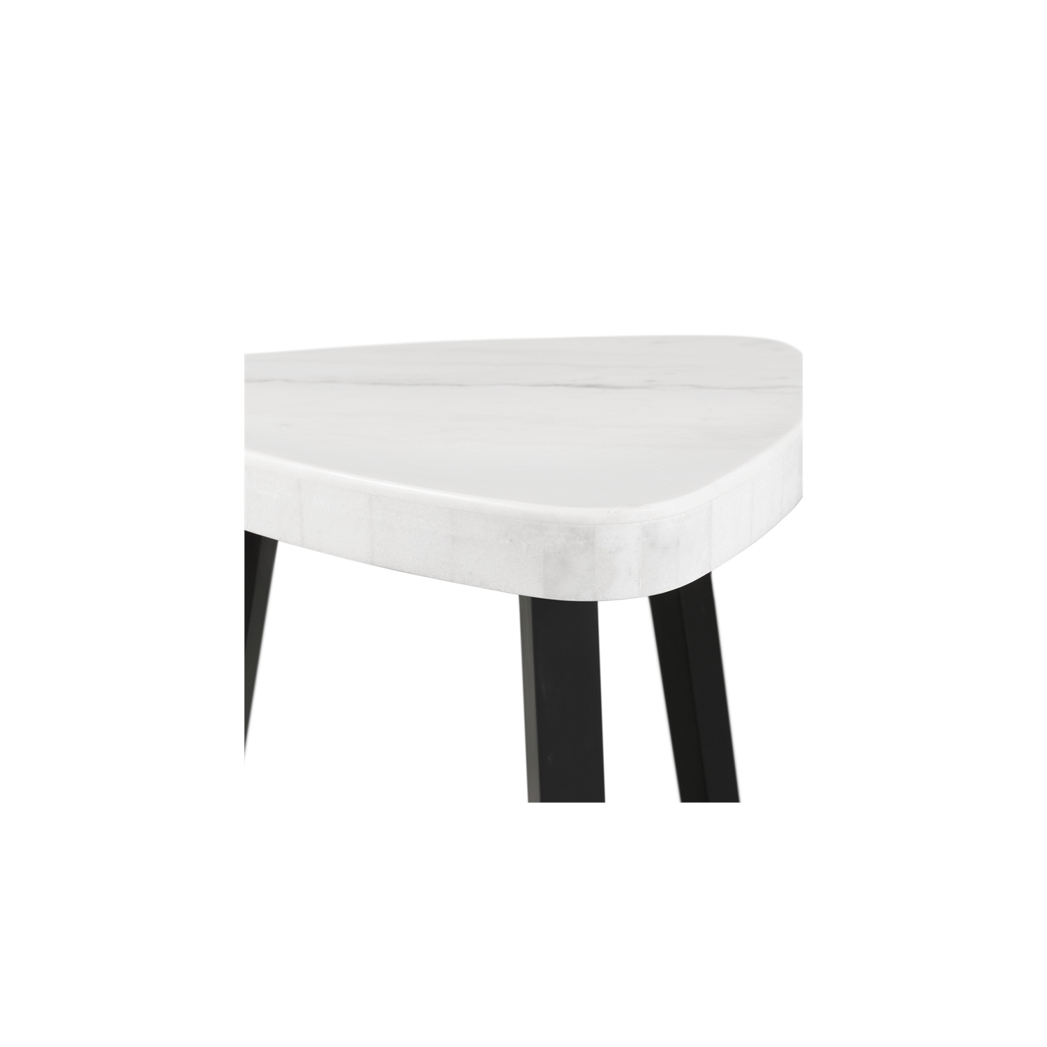 Table de bout en marbre blanc Lena de Picket House Furnishings