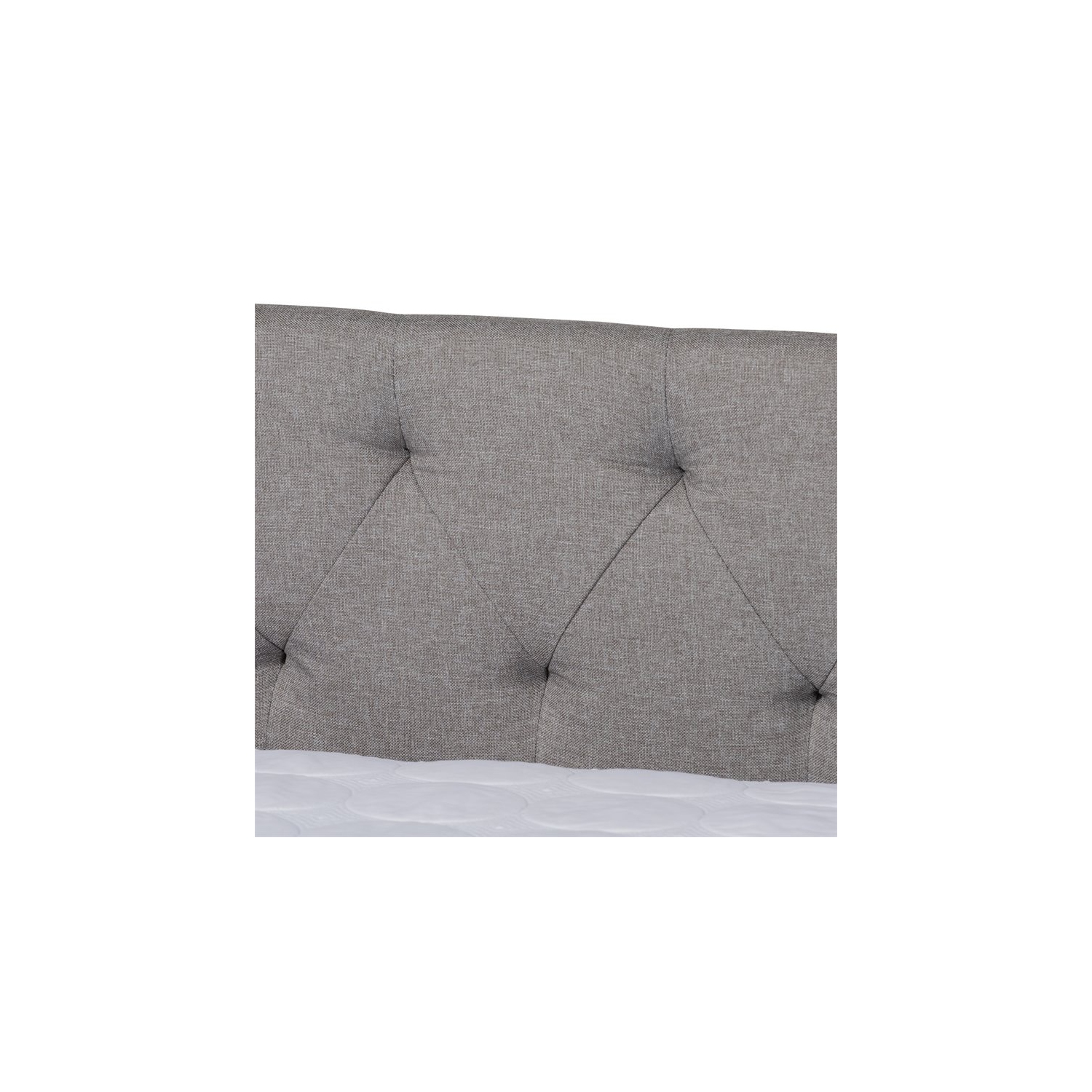 Bowery Hill Queen Size Light Grey Upholstered Daybed with Trundle