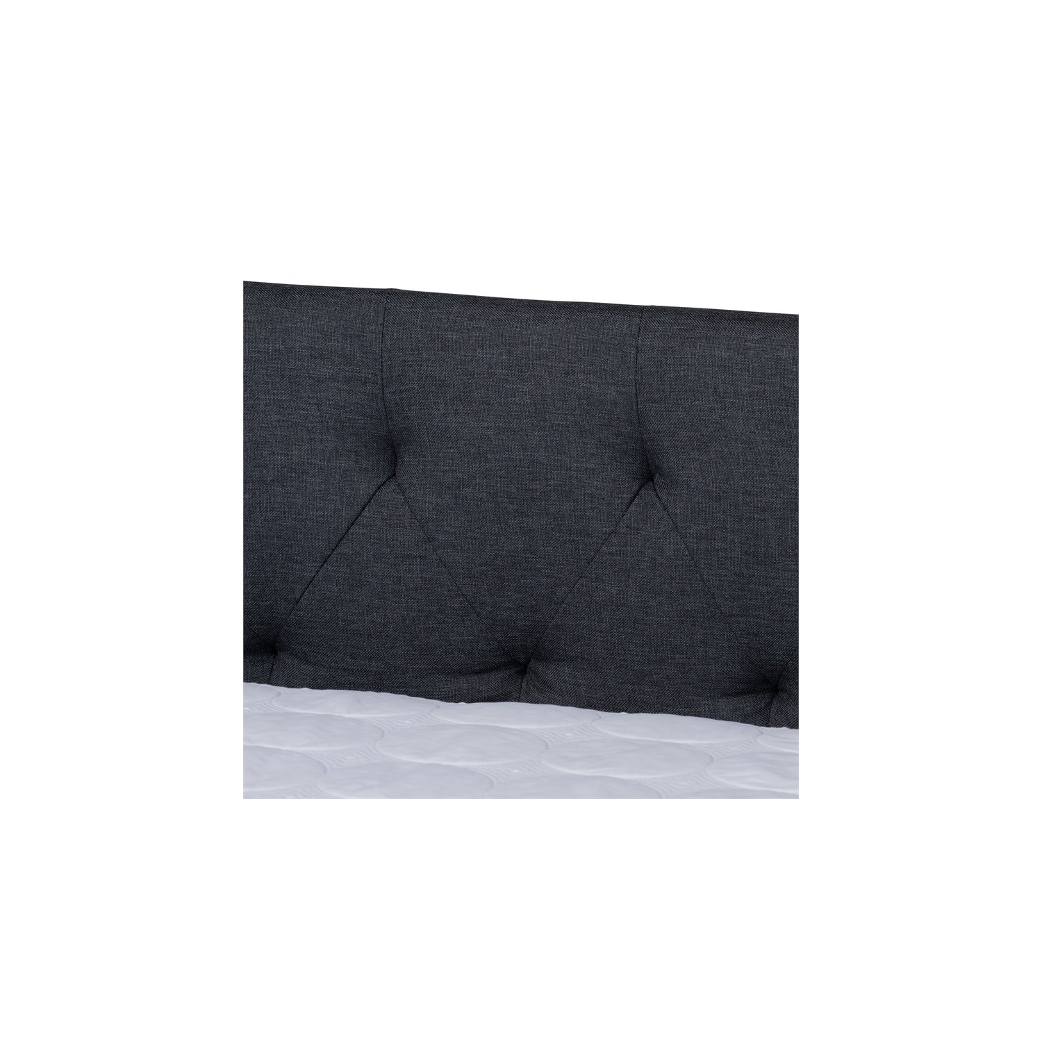 Bowery Hill Queen Size Dark Grey Upholstered Daybed with Trundle