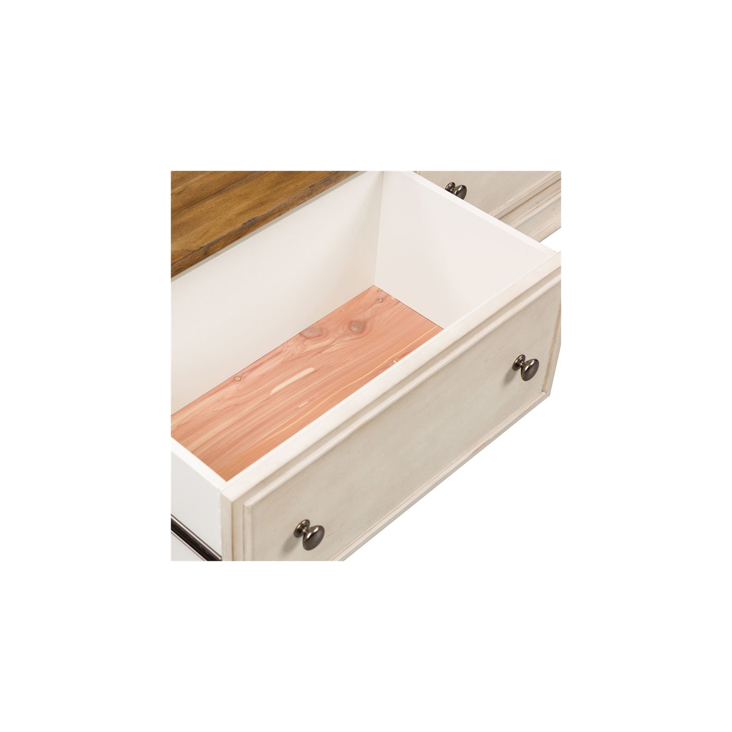 Morgan Creek White Storage Hall Bench