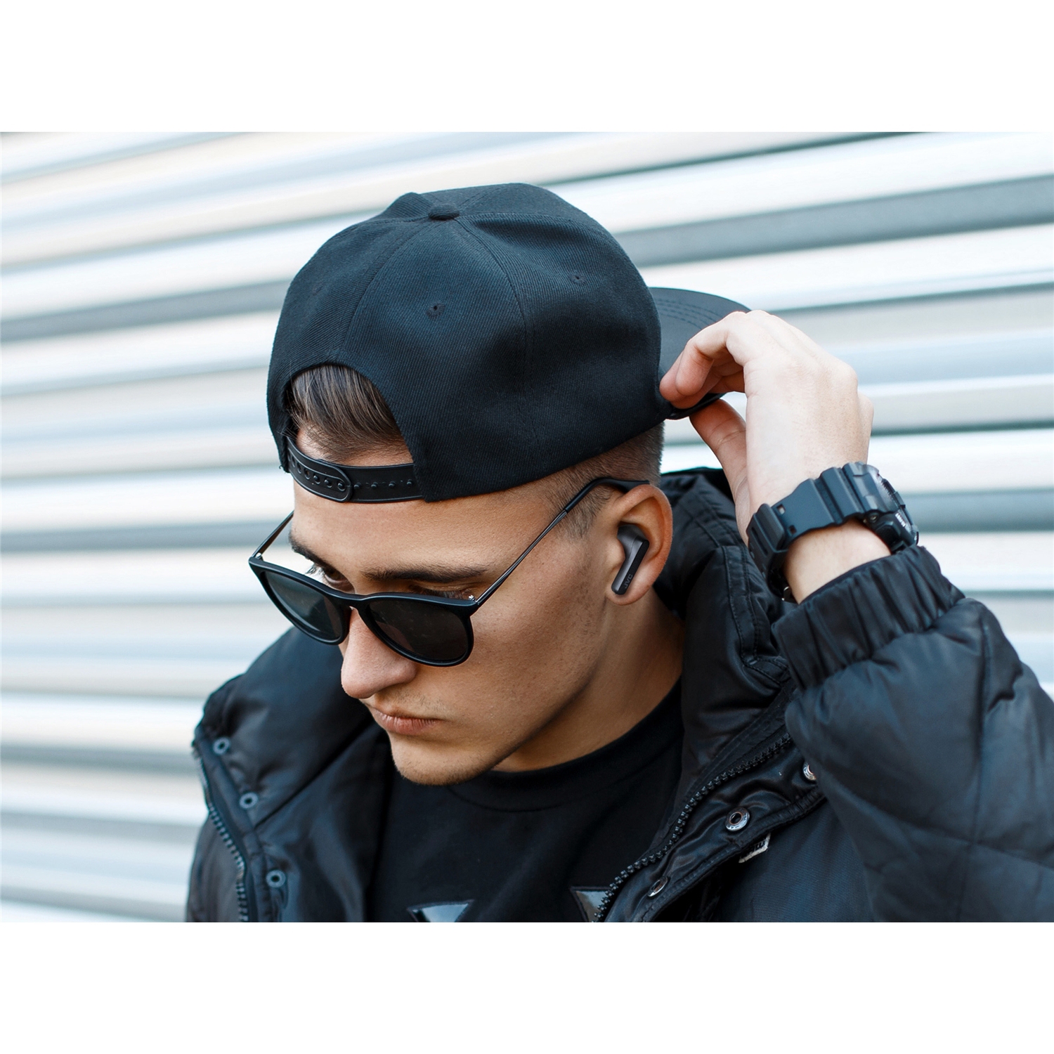 JVC HA-A9T-B - Écouteurs Intra-Auriculaires Sans-Fil, Bluetooth 5.1 avec Boitier de Recharge et Capteur Tactile, Noir