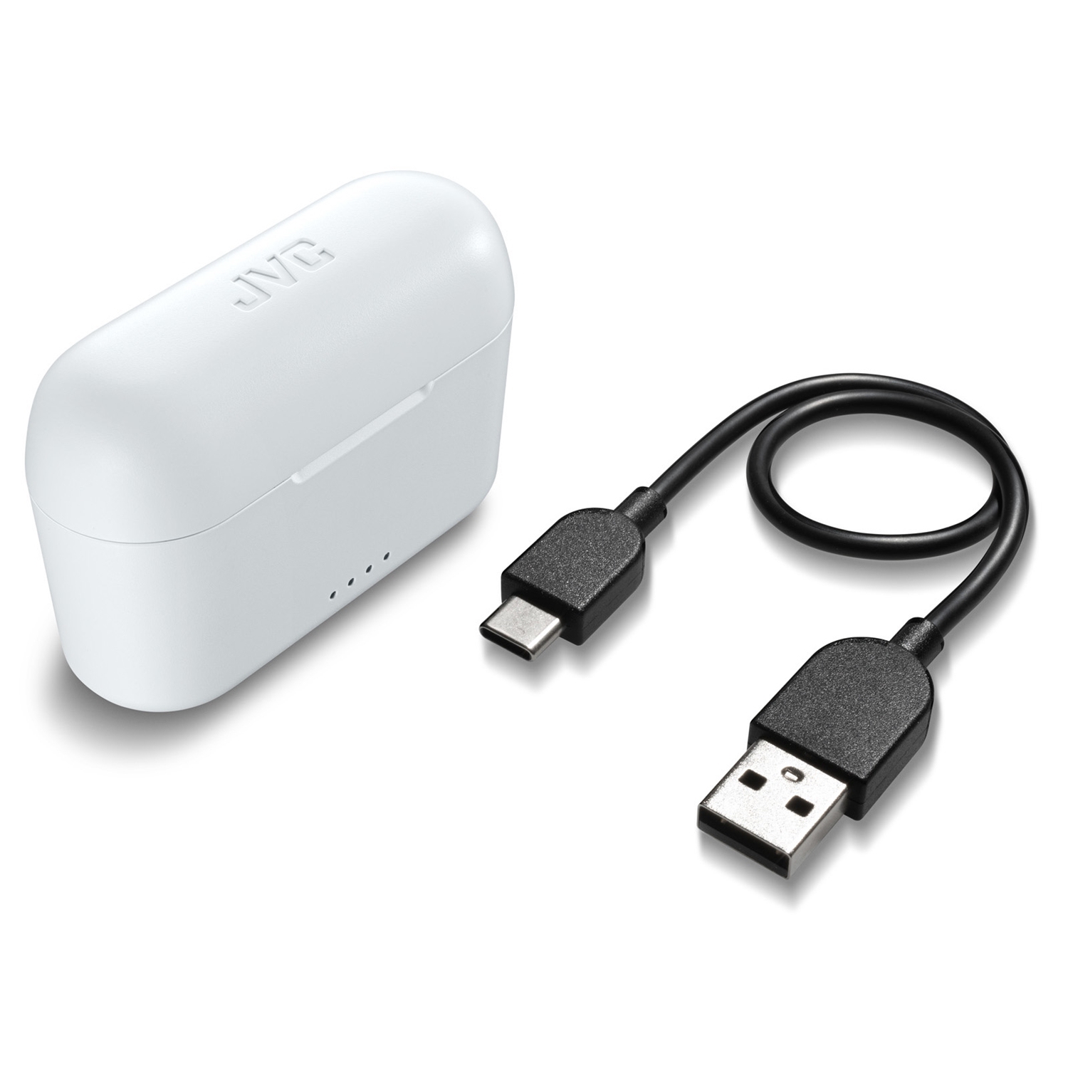 JVC HA-A3T-W - Écouteurs Intra-Auriculaires Sans-Fil, Bluetooth 5.1 avec Boitier de Recharge, Blanc